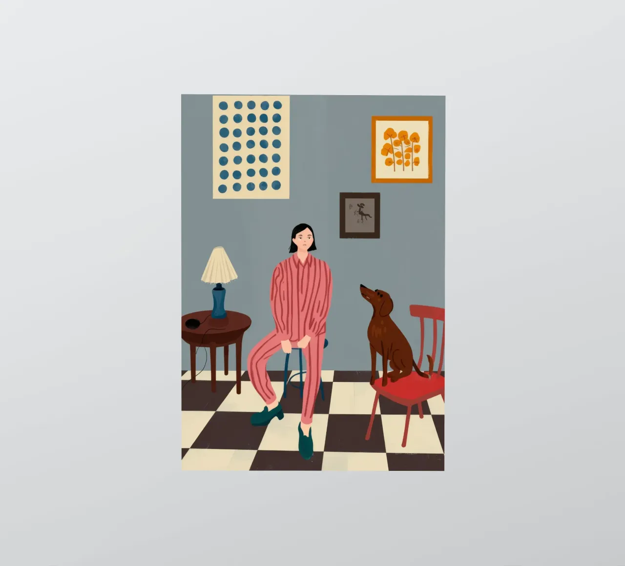 Modern Domestic Scene sticker by Prism Palette