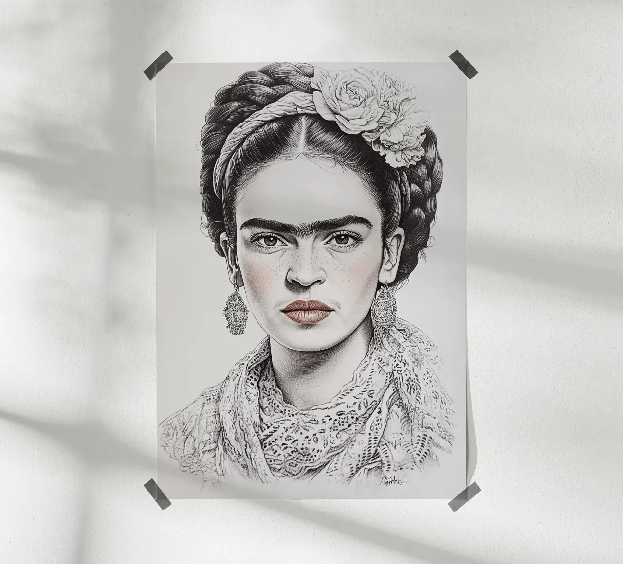 Frida Kahlo - La saggezza del cuore poster da Fantasias Florales