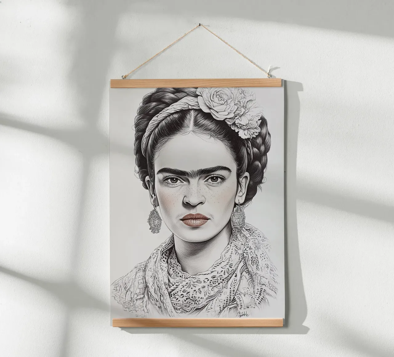 Frida Kahlo - La saggezza del cuore poster da Fantasias Florales