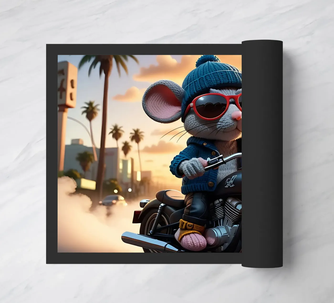 Mouse_style_A_2 doormat by Tierisch bunt by LK