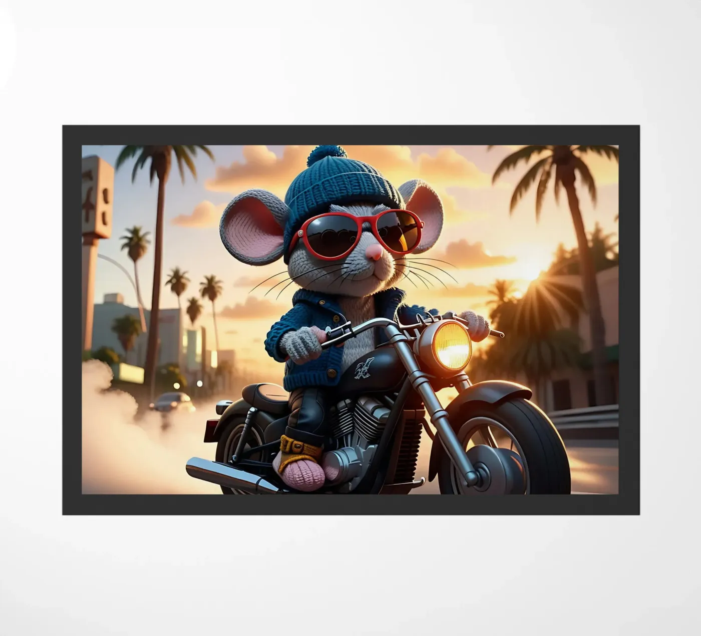 Mouse_style_A_2 doormat by Tierisch bunt by LK