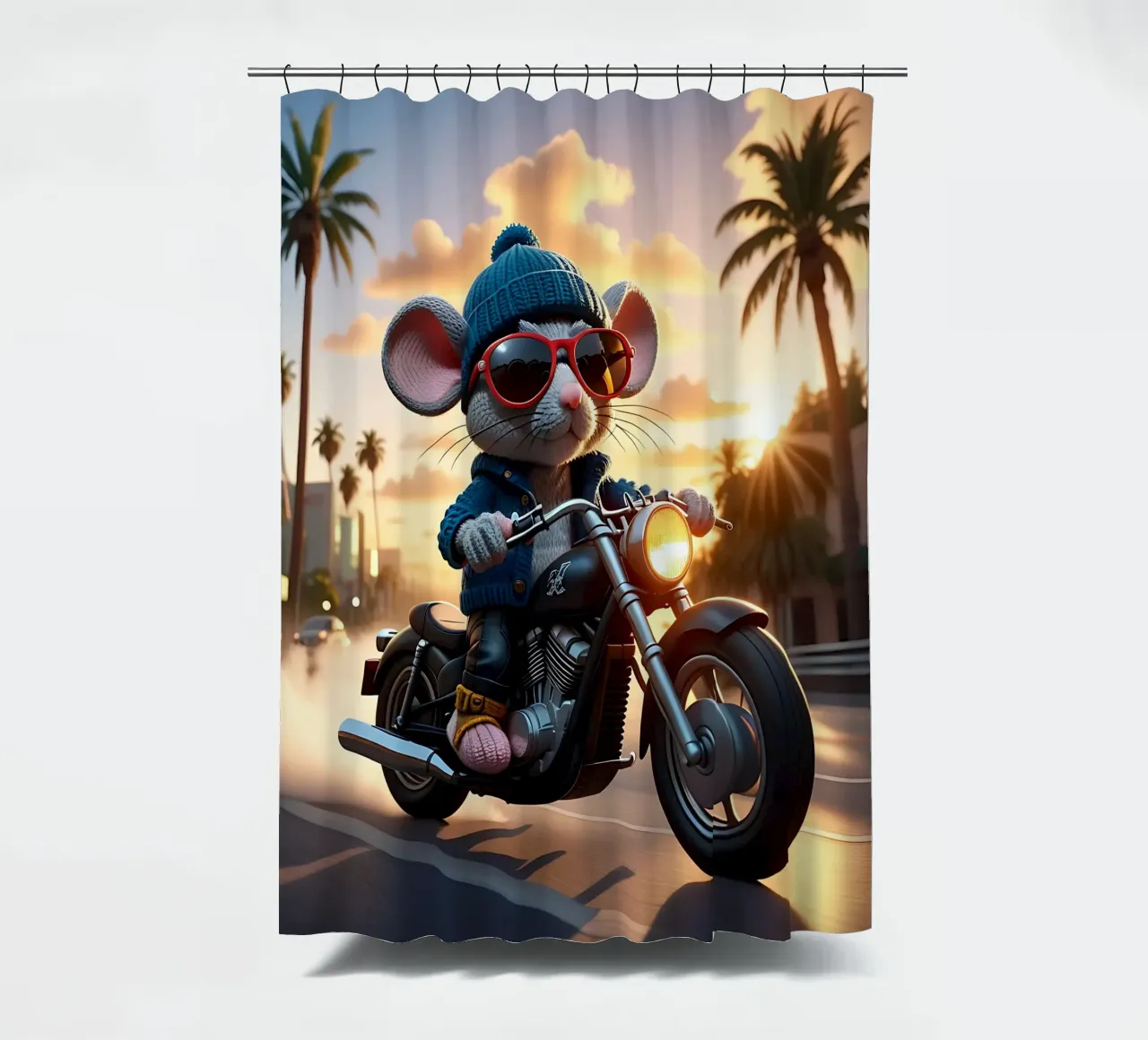 Stile_mouse_A_2 tenda da doccia da Tierisch bunt by LK