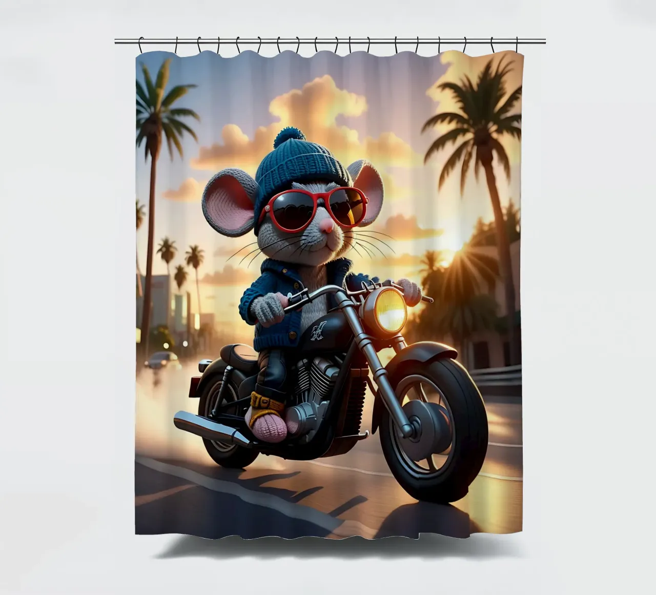 Stile_mouse_A_2 tenda da doccia da Tierisch bunt by LK
