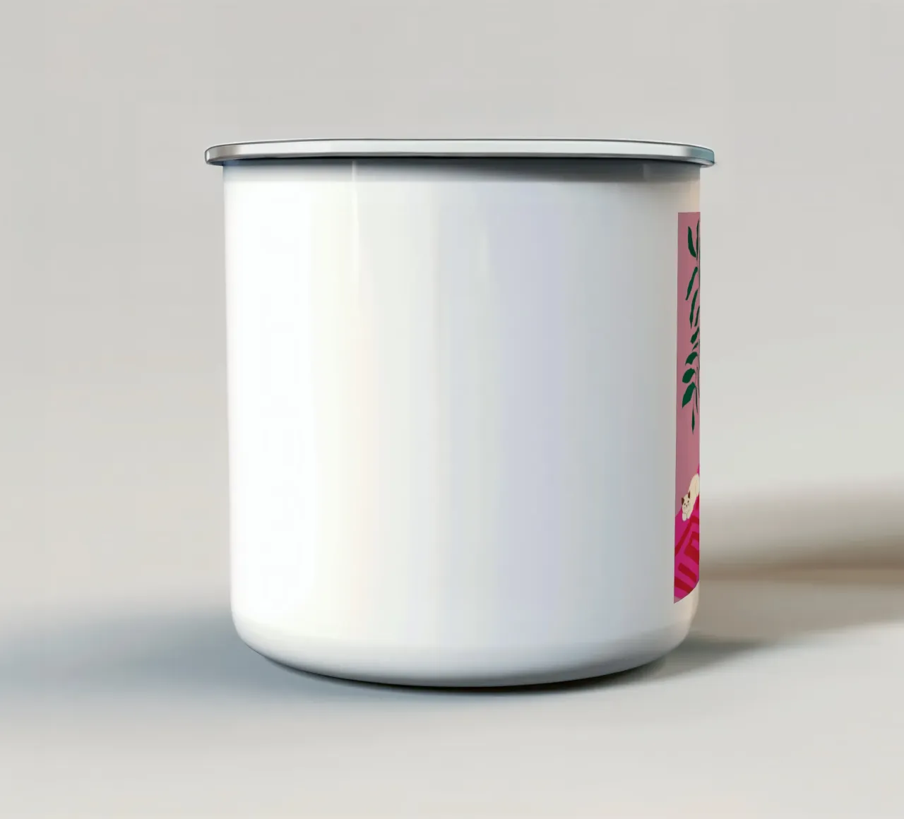 Tempo libero rilassato all'interno tazza in smalto da Prism Palette