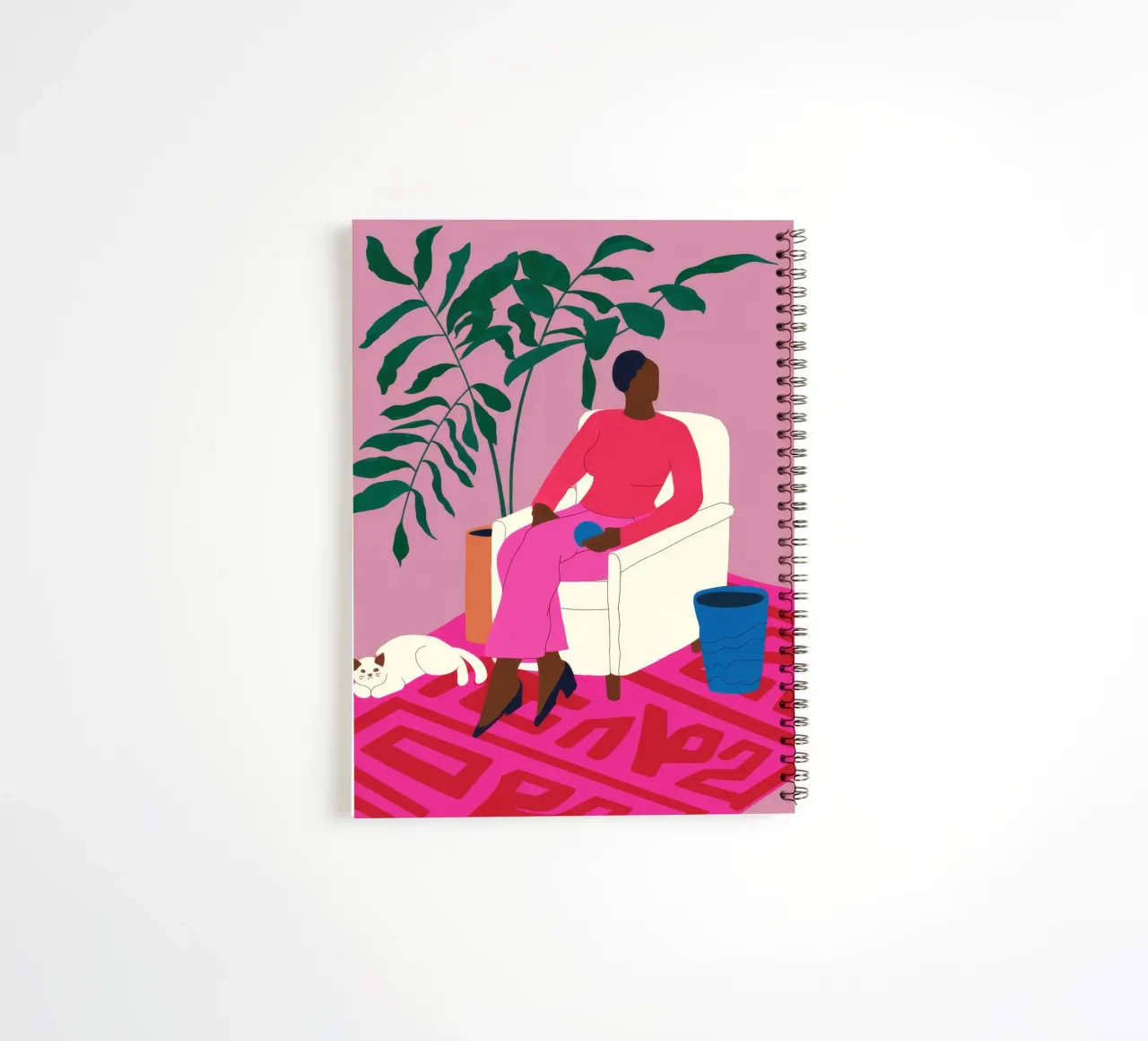 Relaxed Indoor Leisure spiral notebook by Prism Palette