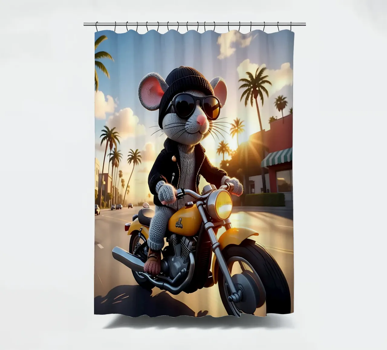 Stile_mouse_A_3 tenda da doccia da Tierisch bunt by LK