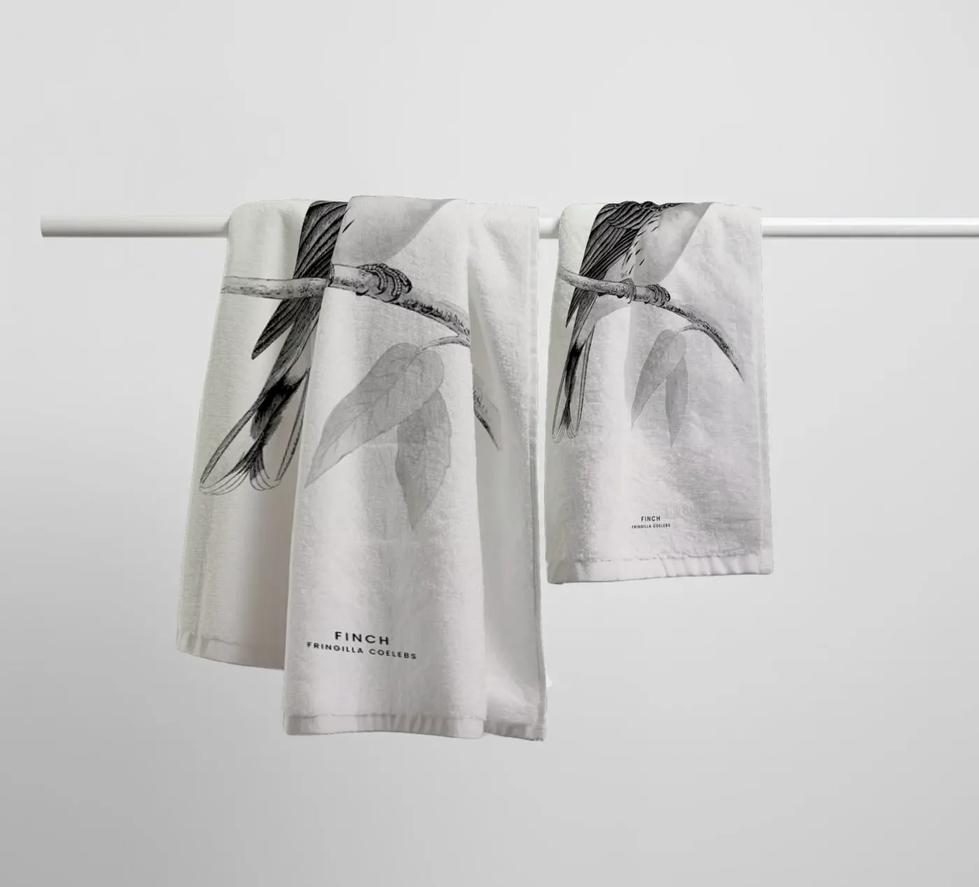 Finch towel by Flora & Fauna
