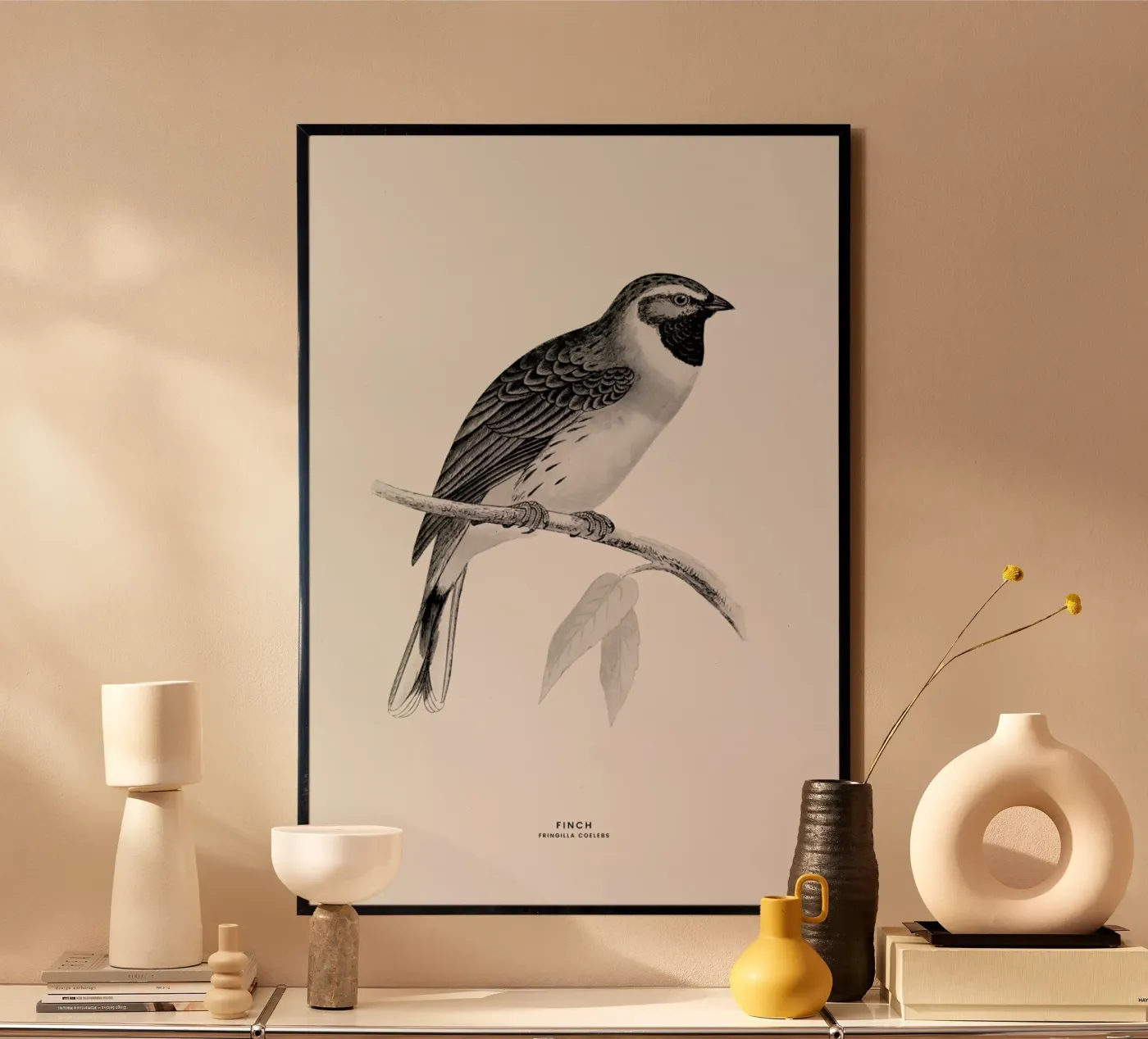 Finch poster by Flora & Fauna