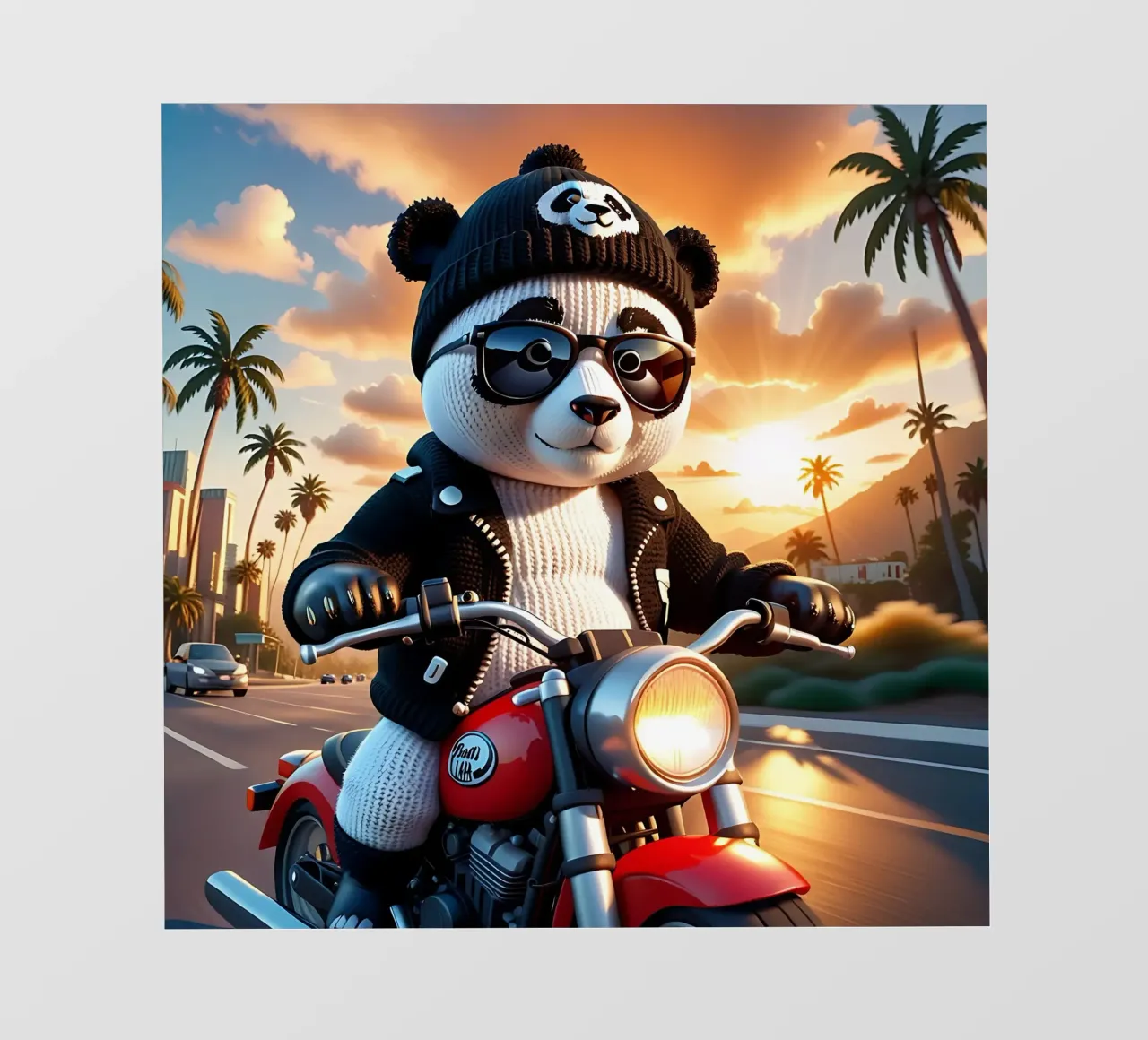 Panda_style_A_1 pellicola backlit da Tierisch bunt by LK
