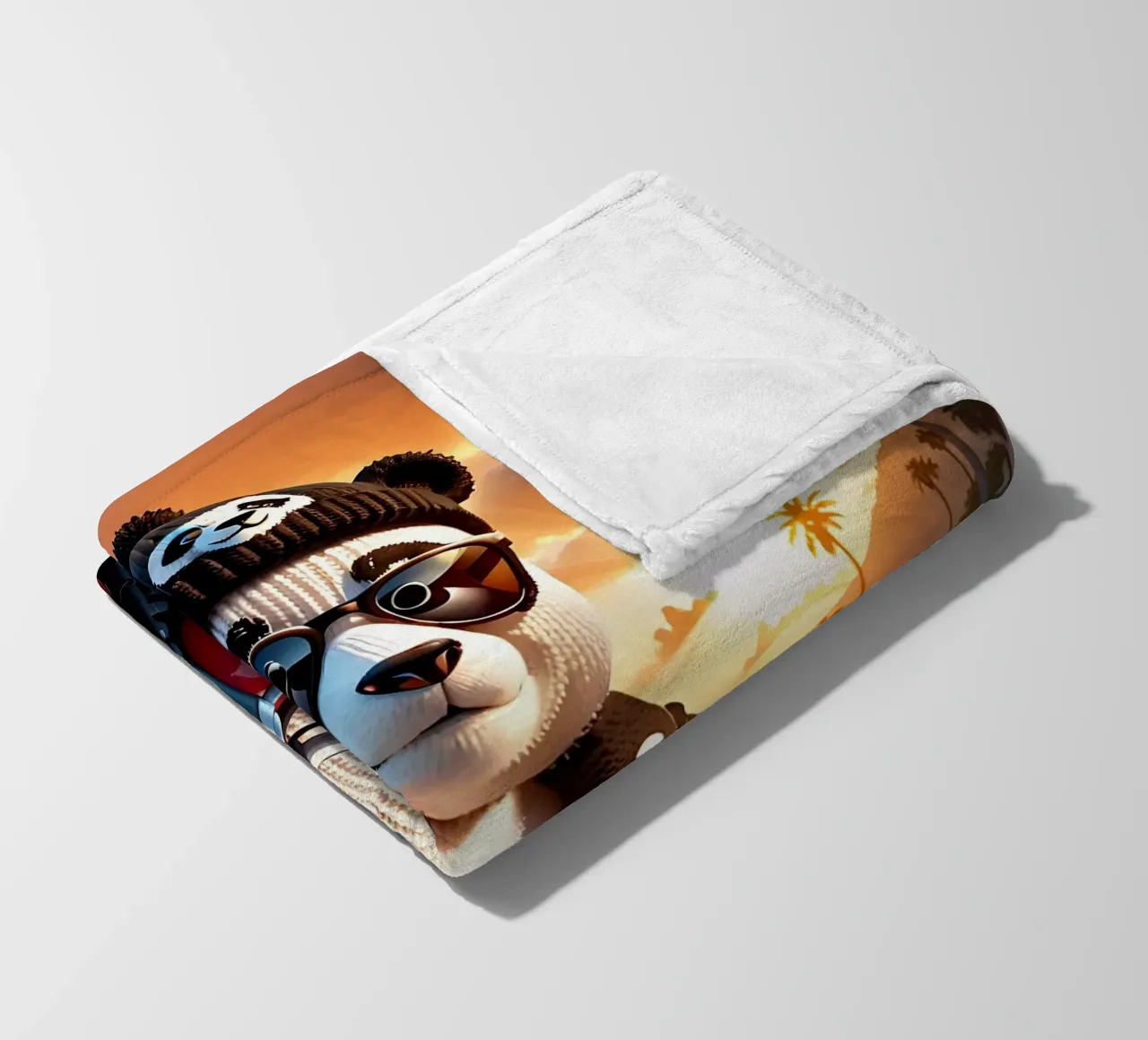 Panda_style_A_1 coperta in pile da Tierisch bunt by LK