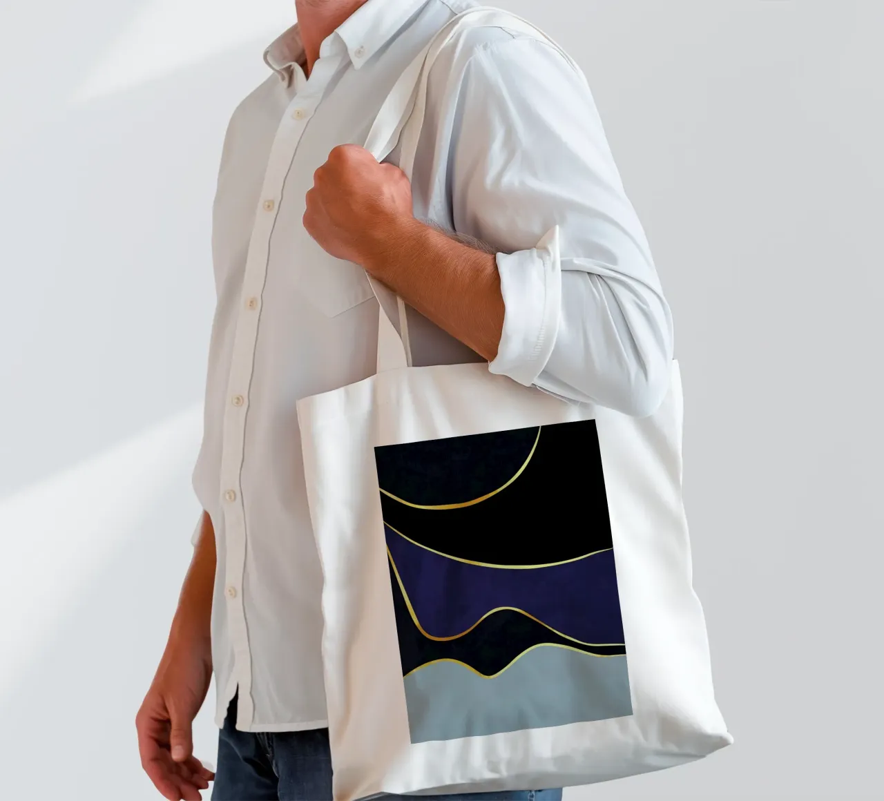 Gold Waves tote bag by Pure