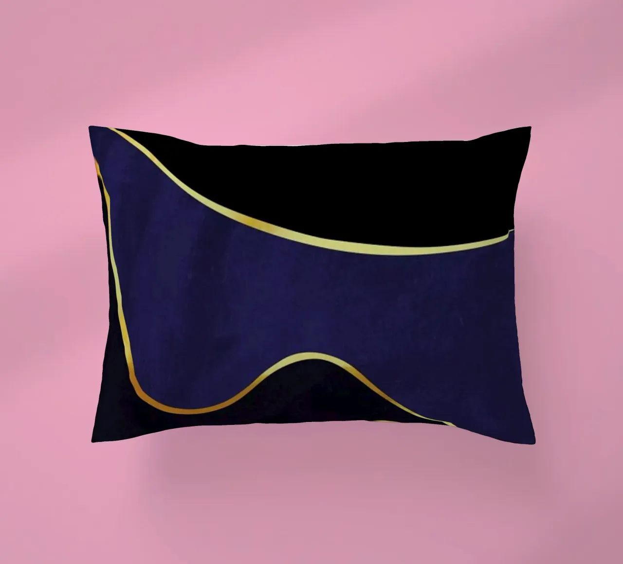 Gold Waves decorative cushion by Pure