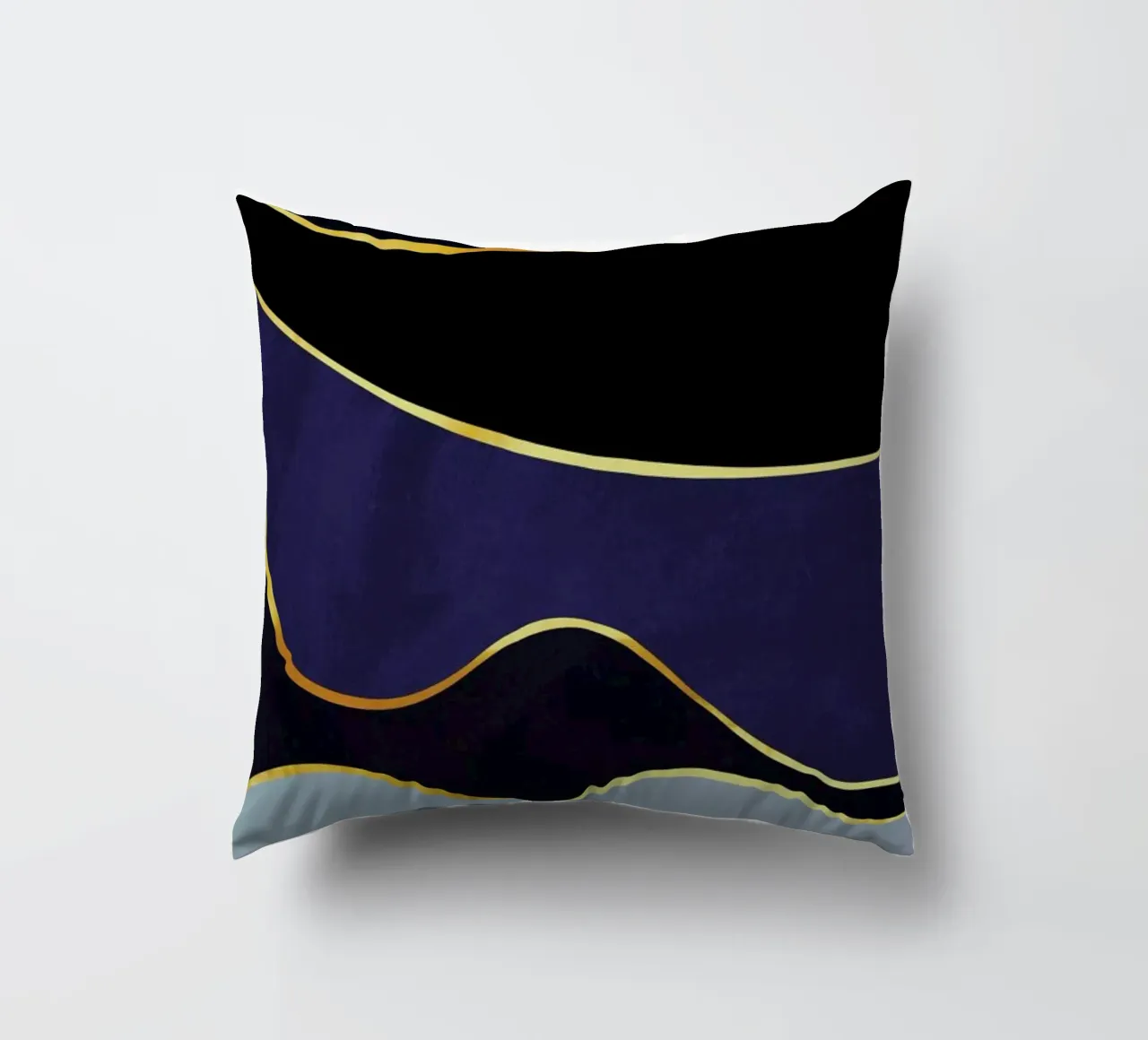 Gold Waves decorative cushion by Pure