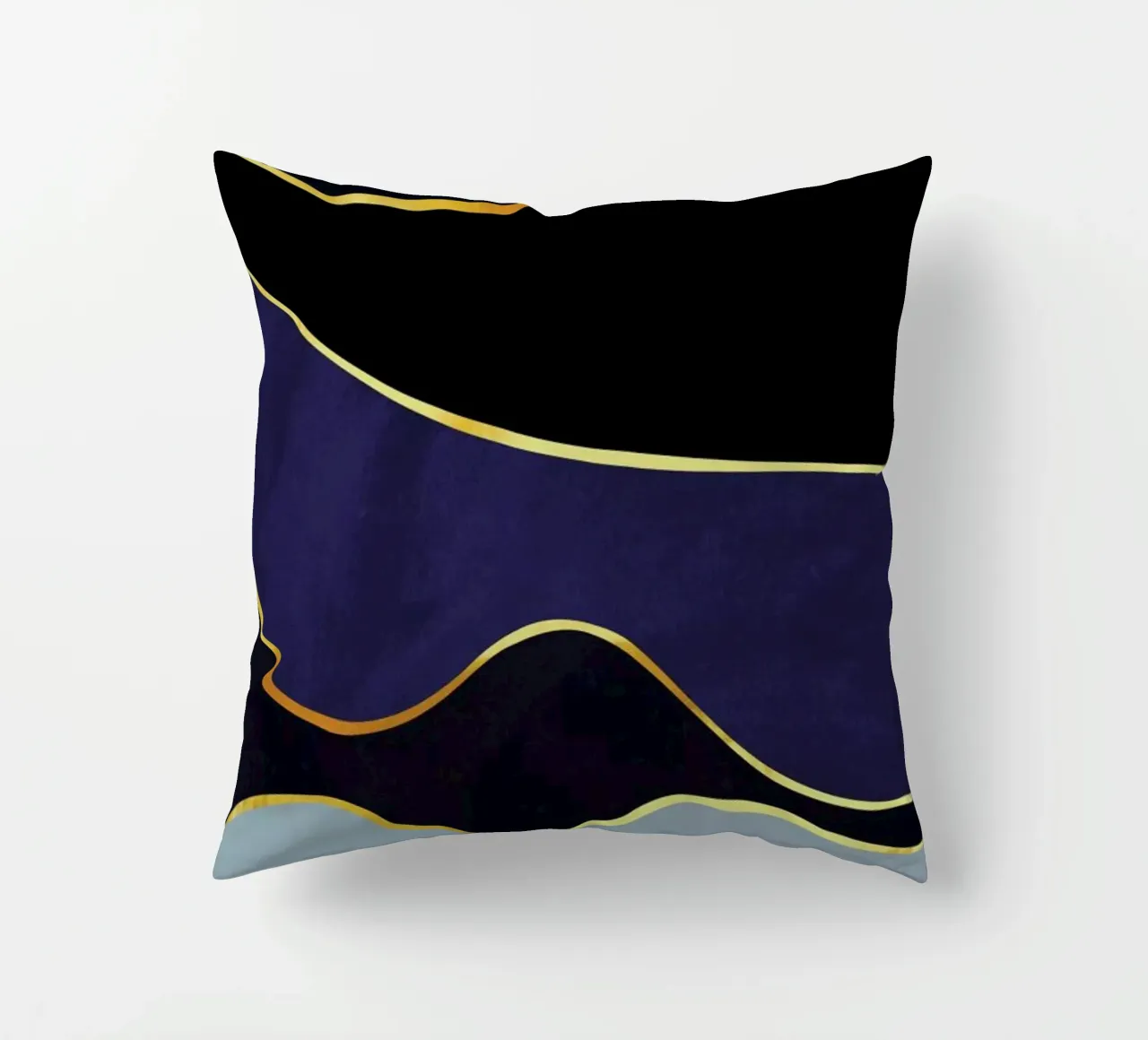 Gold Waves decorative cushion by Pure