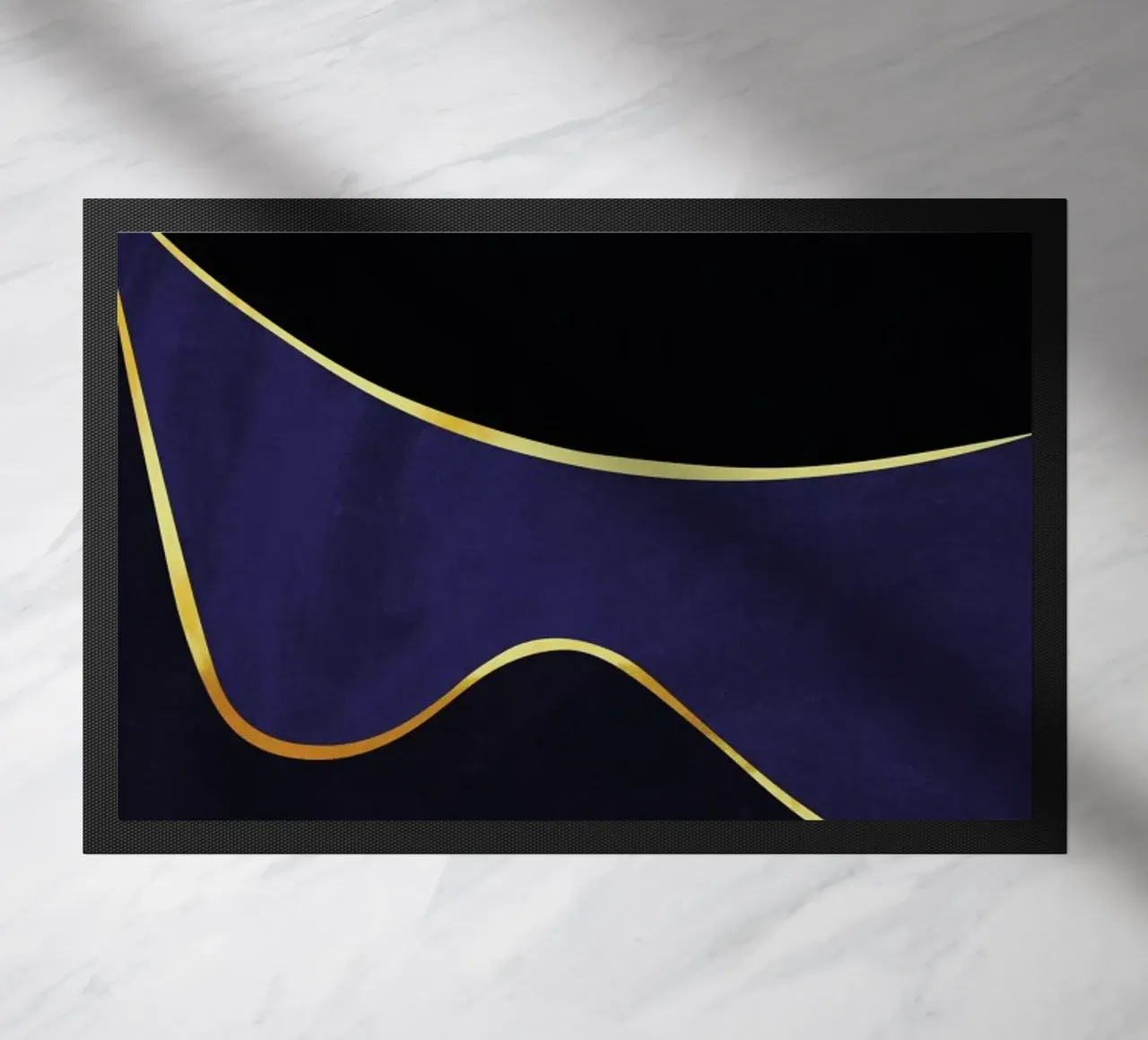 Gold Waves doormat by Pure