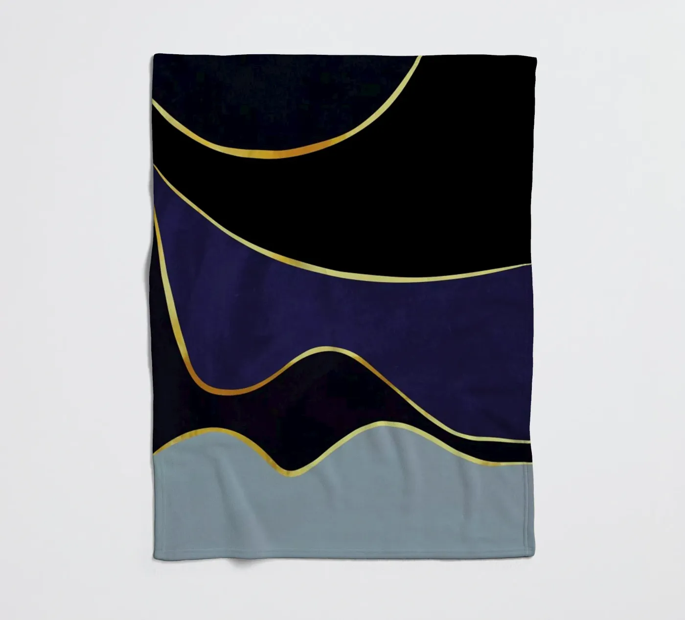 Gold Waves Fleecedecke von Pure