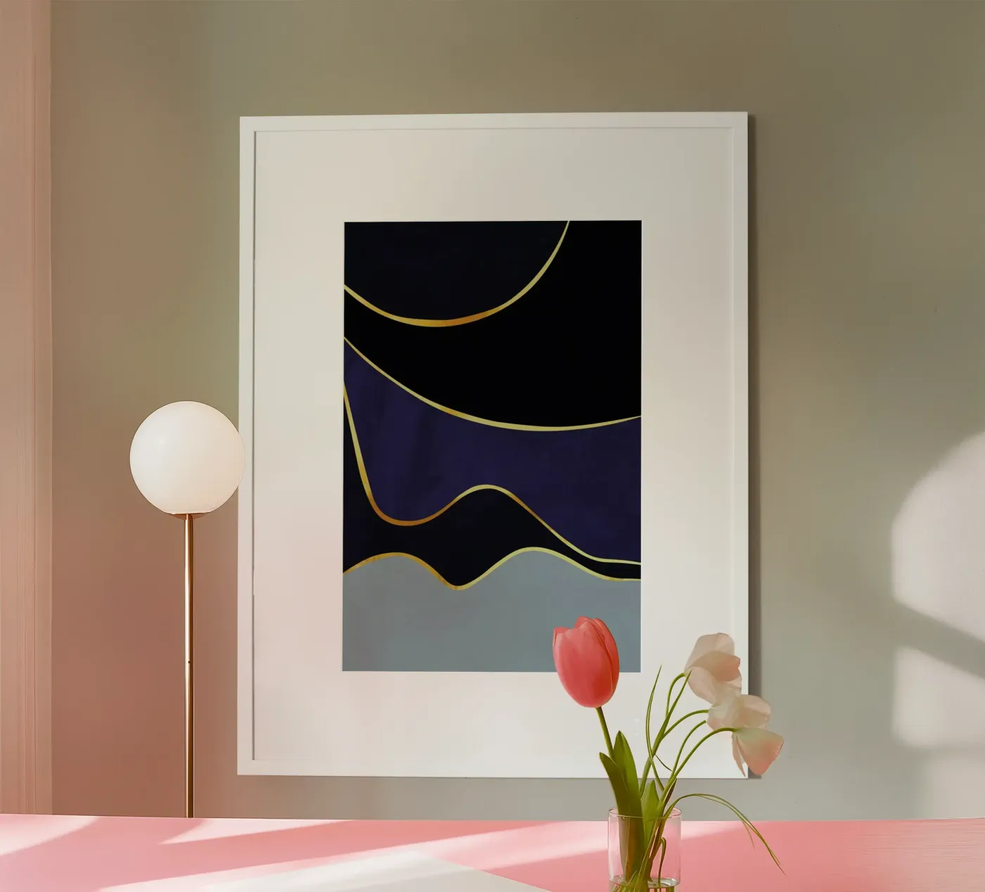Gold Waves poster by Pure