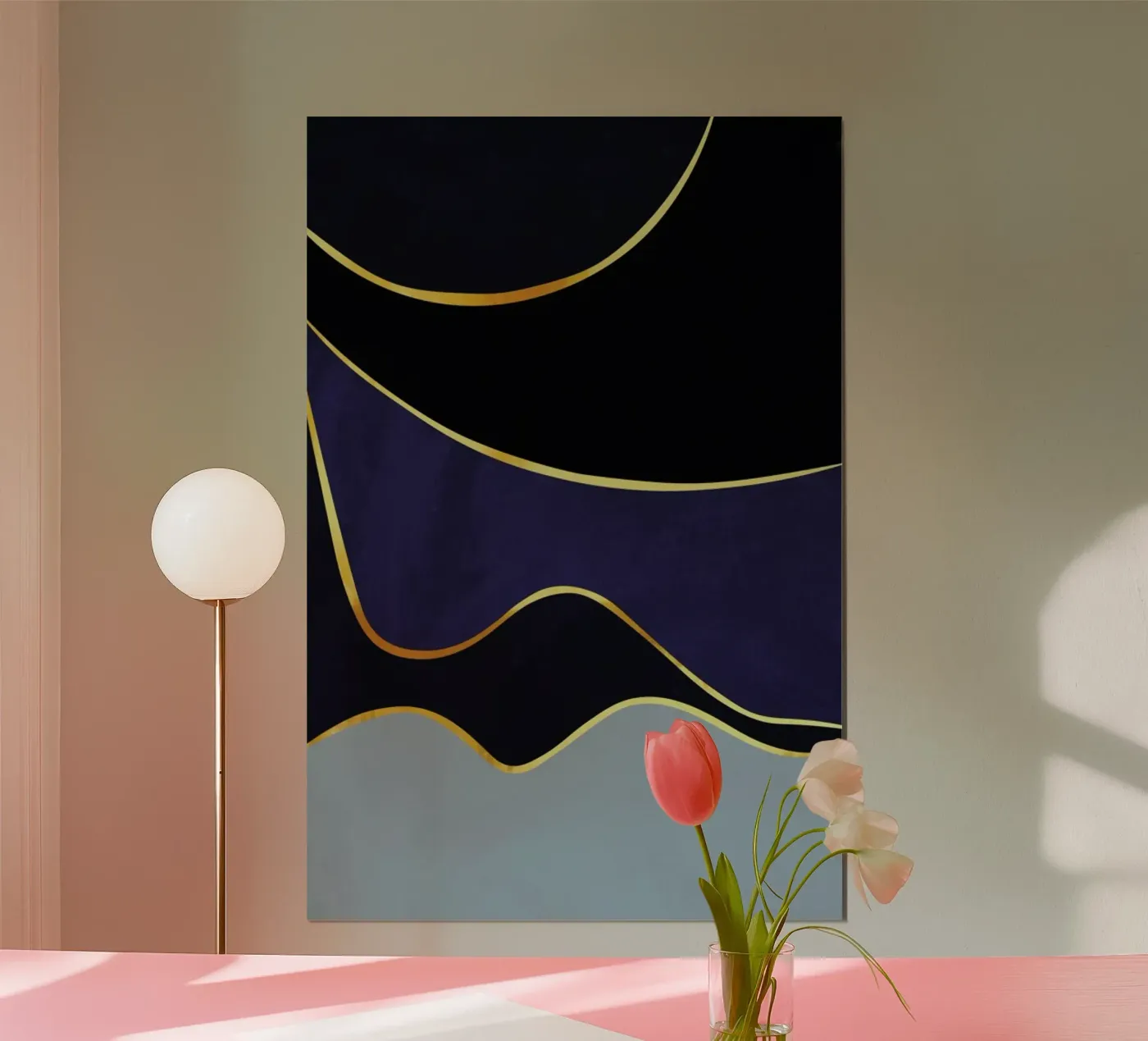 Gold Waves poster by Pure