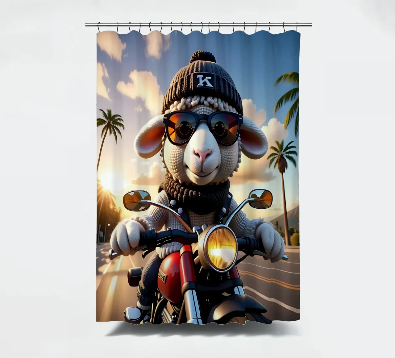 Pecora_Stile_A_1 tenda da doccia da Tierisch bunt by LK