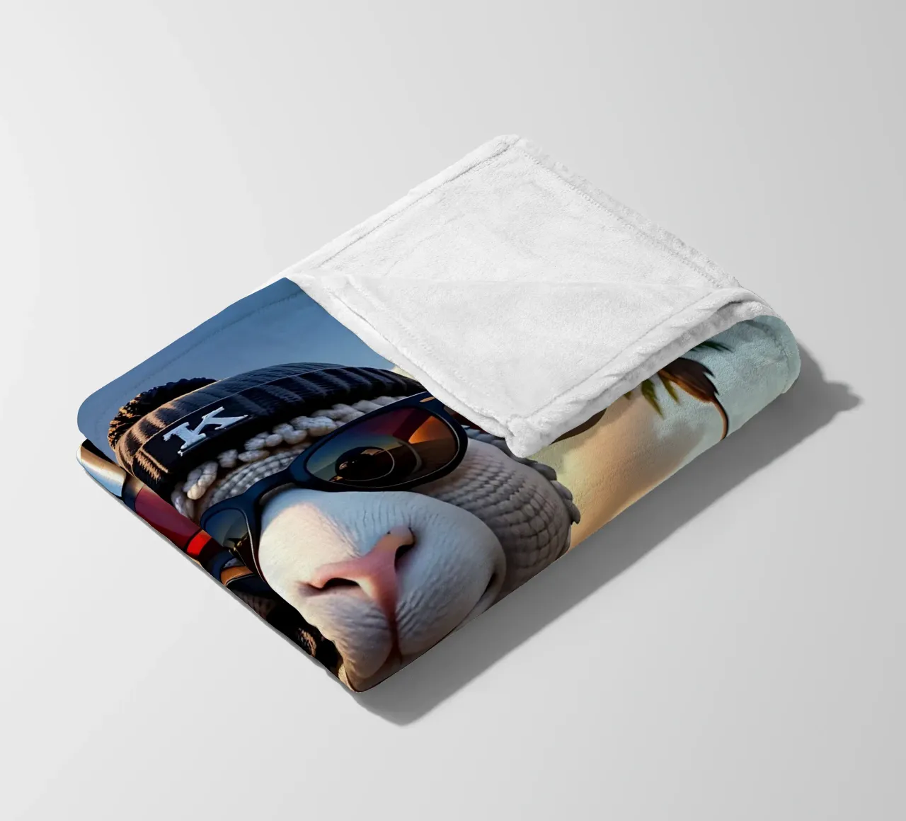 Pecora_Stile_A_1 coperta in pile da Tierisch bunt by LK