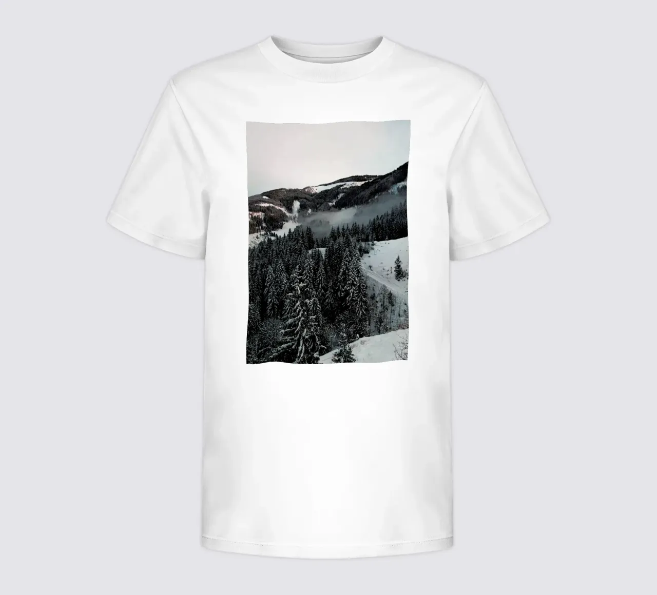 Street Through the Forest kids t-shirt by Sebastian Hilgetag