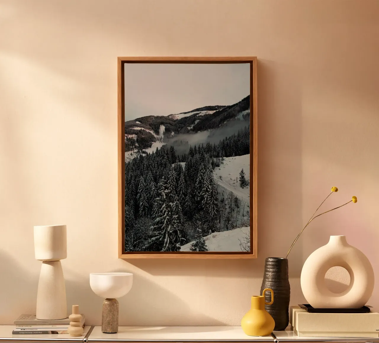 Street Through the Forest canvas by Sebastian Hilgetag