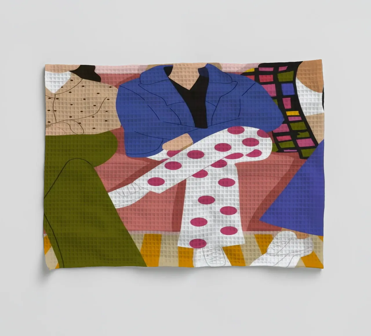 Chic Urban Ensemble tea towel by Prism Palette