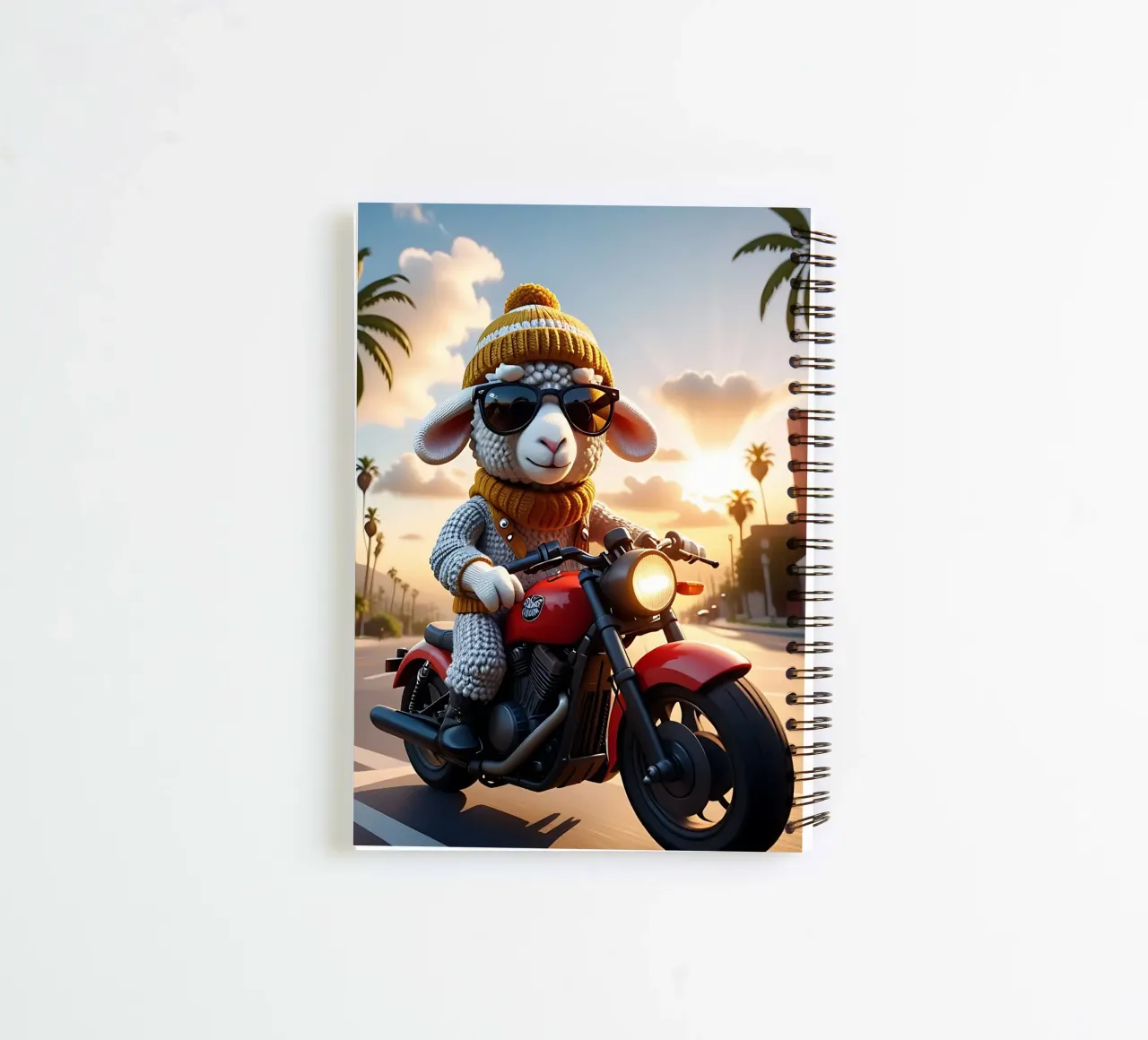 Sheep_Style_A_3 spiral notebook by Tierisch bunt by LK