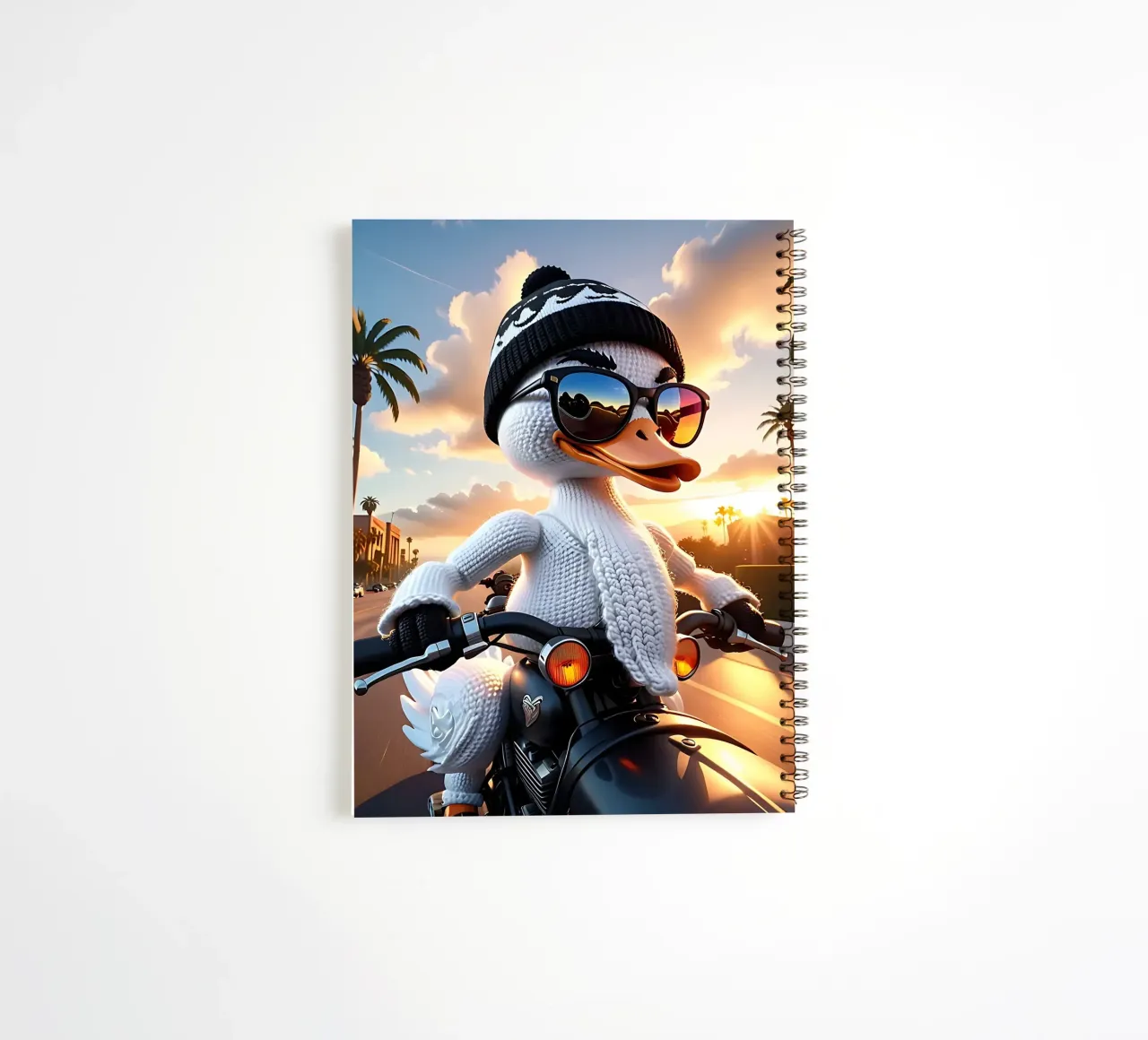 Swan_style_A_1 spiral notebook by Tierisch bunt by LK