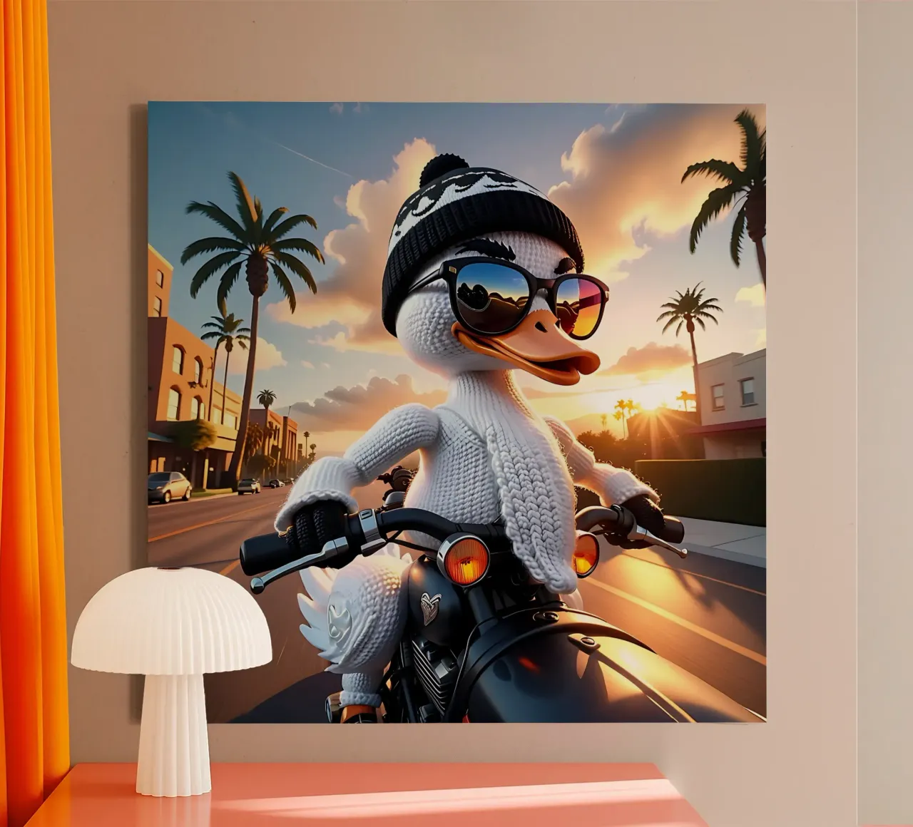 Swan_style_A_1 canvas van Tierisch bunt by LK
