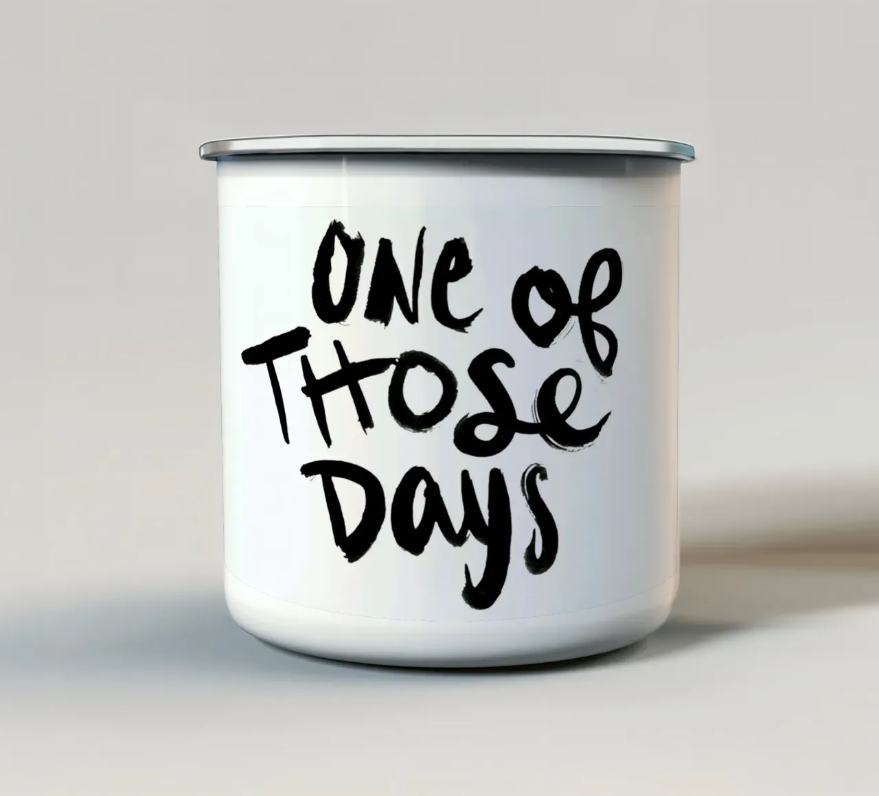One Of Those Days enamel mug by Dead Language