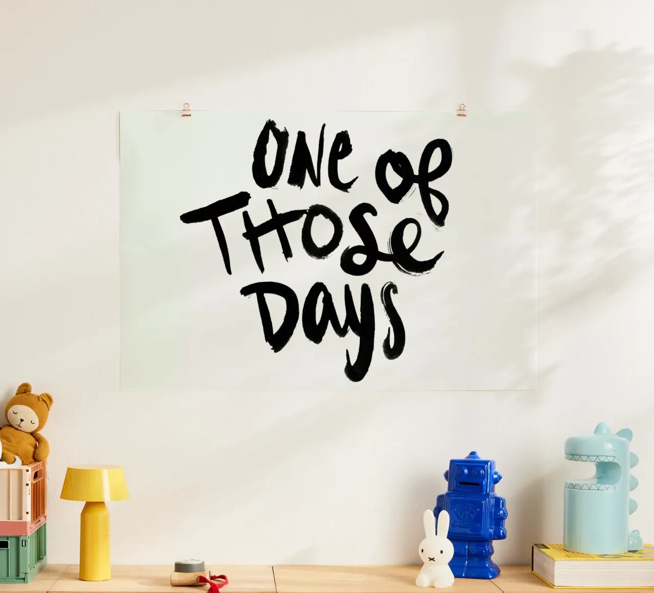 One Of Those Days poster con telaio in alluminio da Dead Language