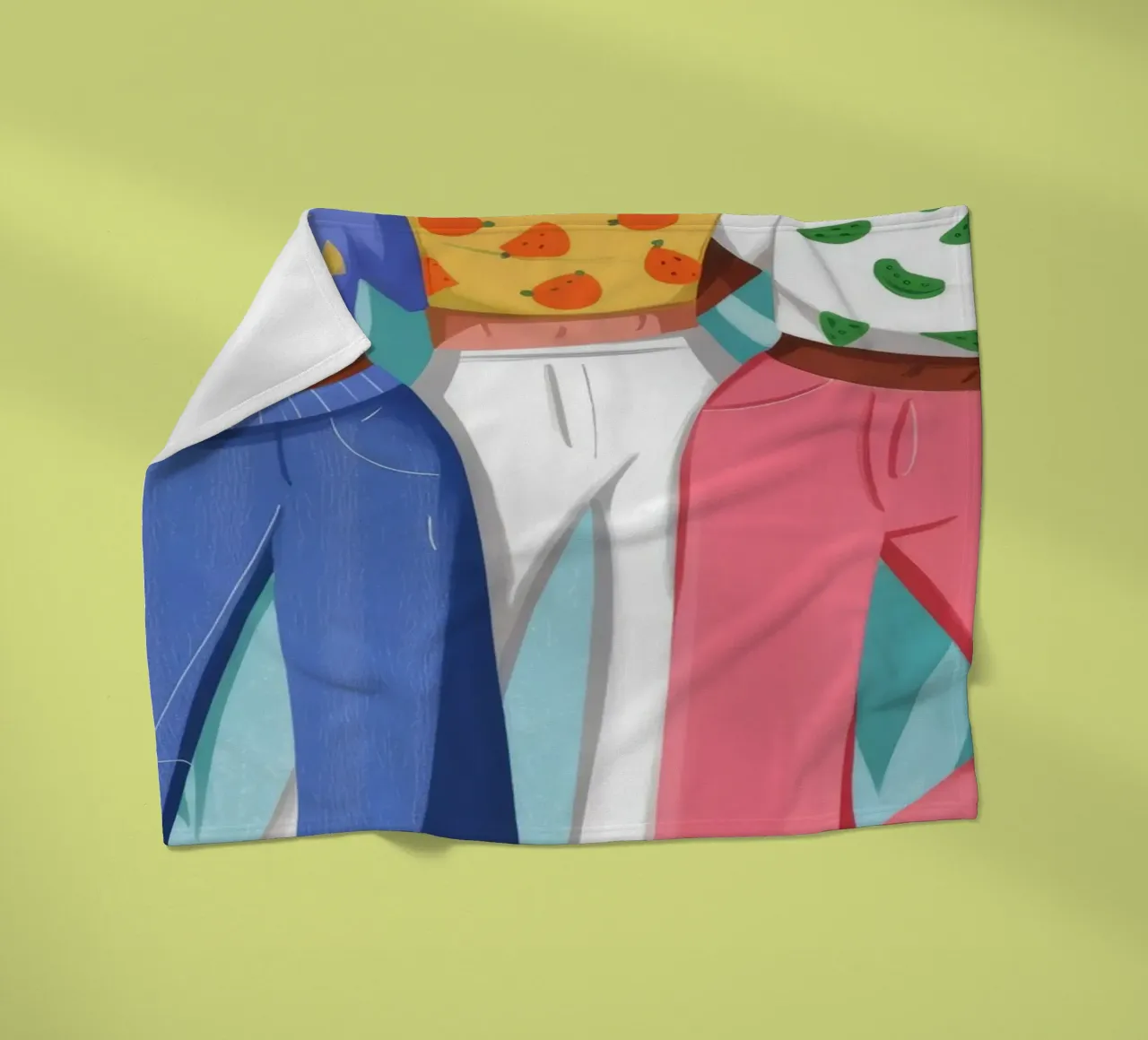 Vivid Friendship Bond fleece blanket by Prism Palette