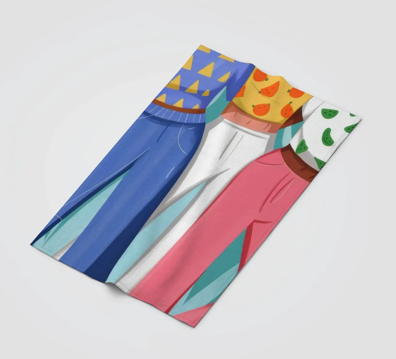 Vivid Friendship Bond fleece blanket by Prism Palette