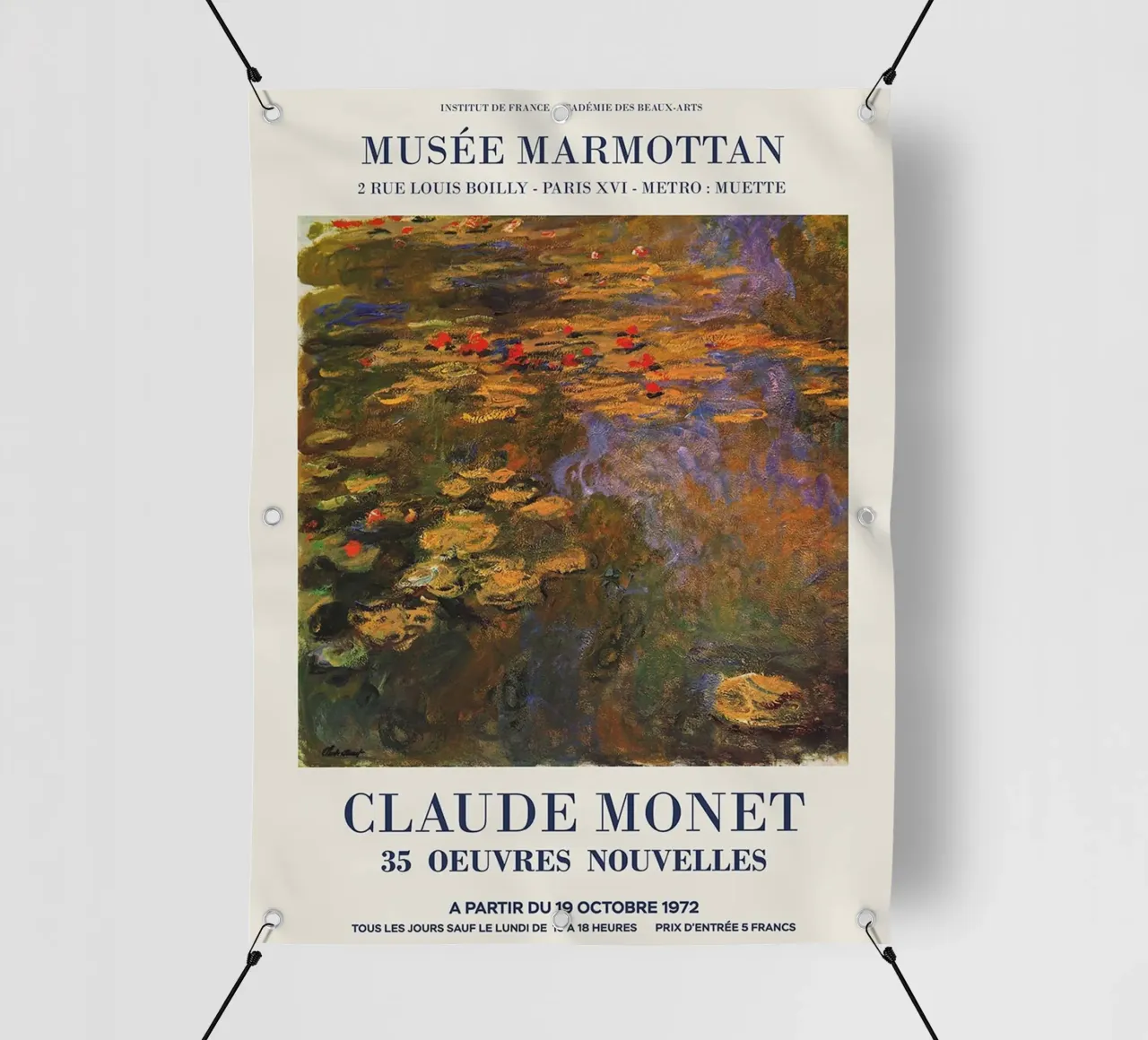Claude Monet telo in pvc da Trending Art Company