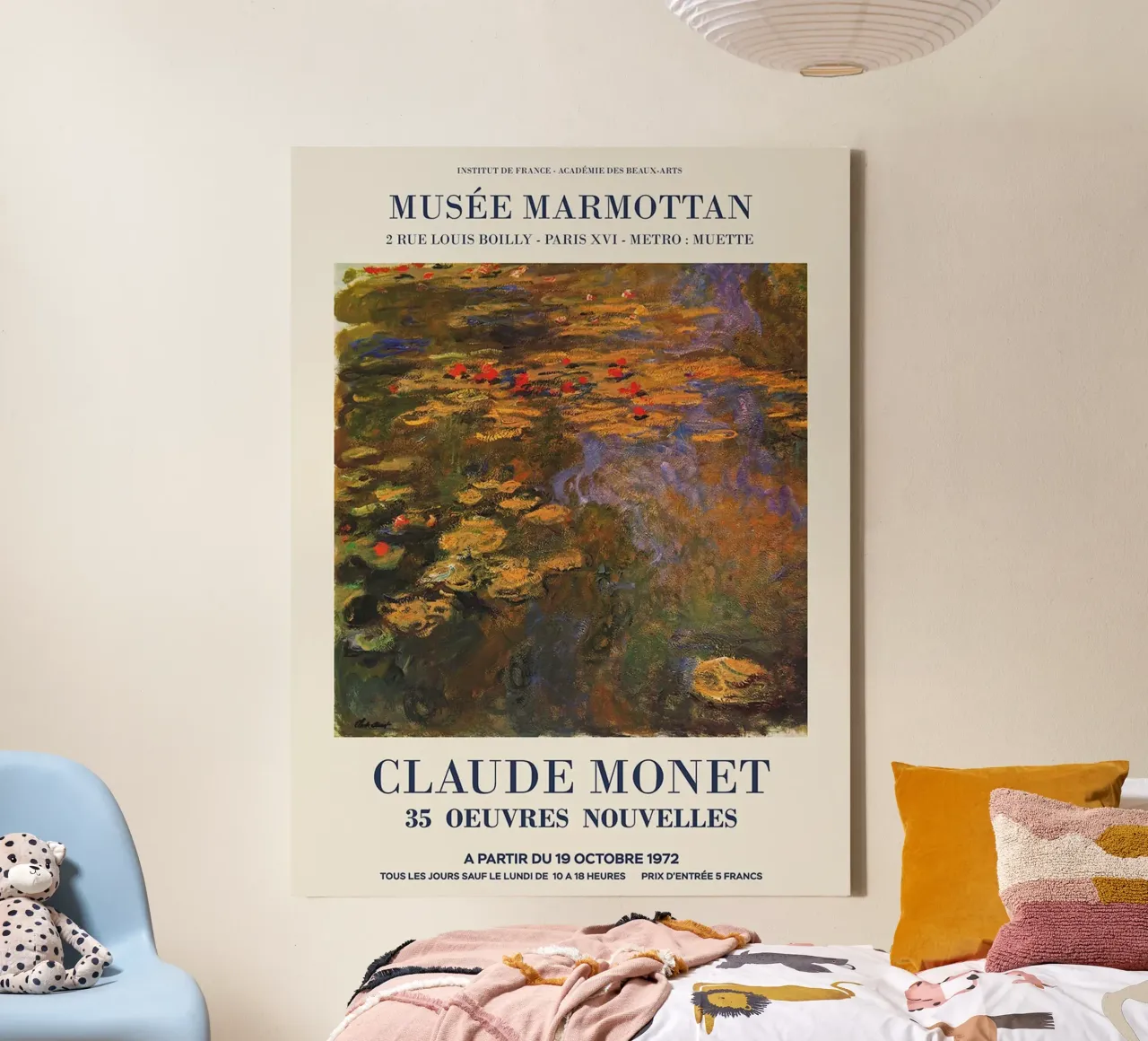 Claude Monet tela con Cornice a cassetta da Trending Art Company