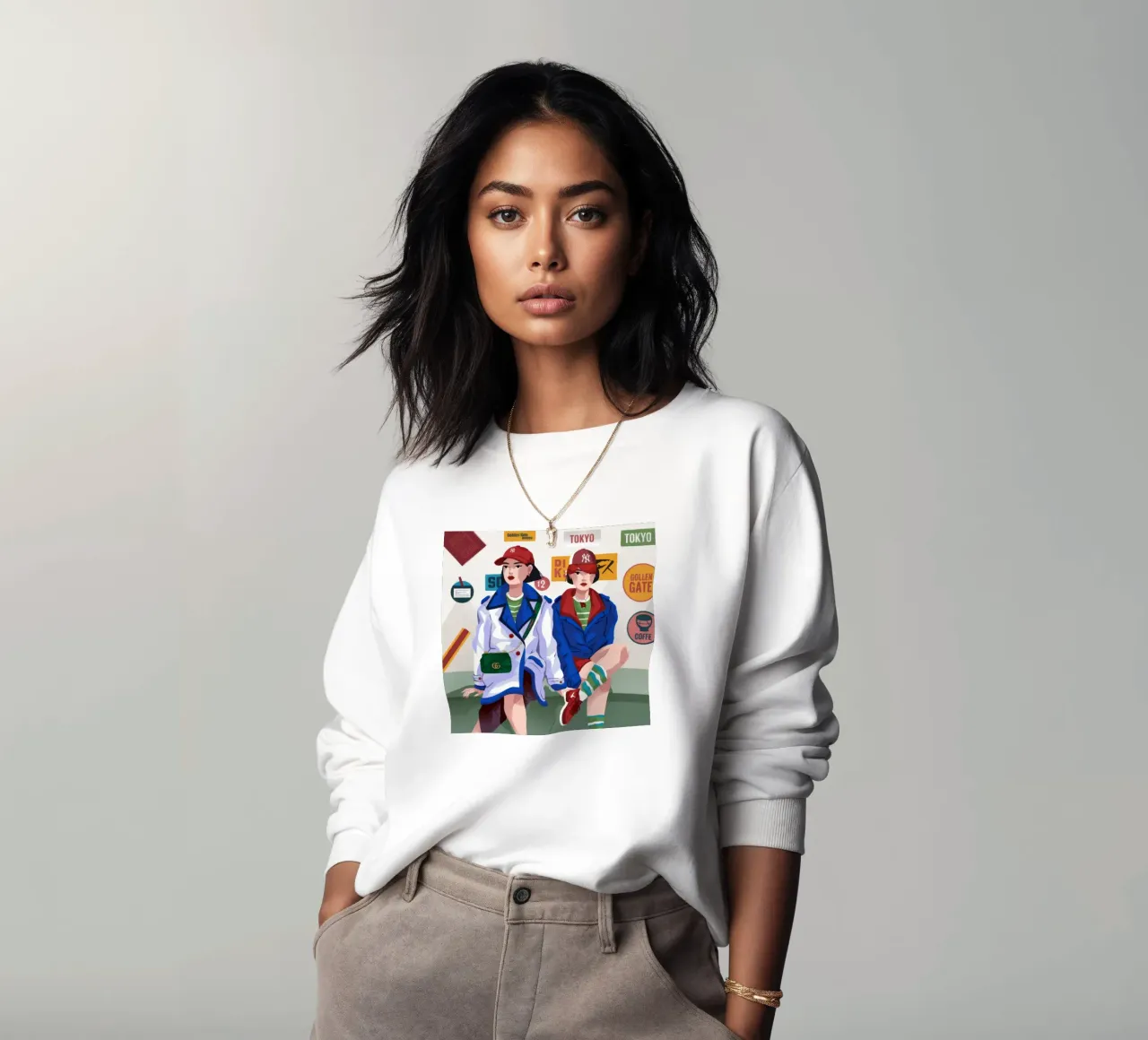 Dynamische stijl sweatshirt van Prism Palette