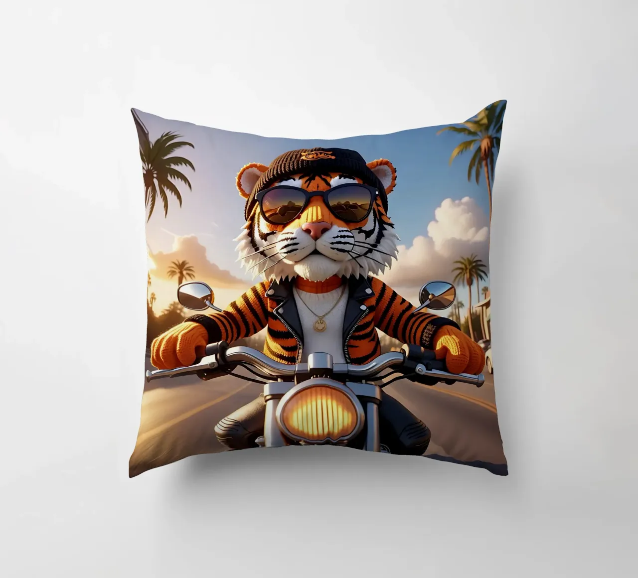 Stile_tigre_A_1 cuscino da Tierisch bunt by LK