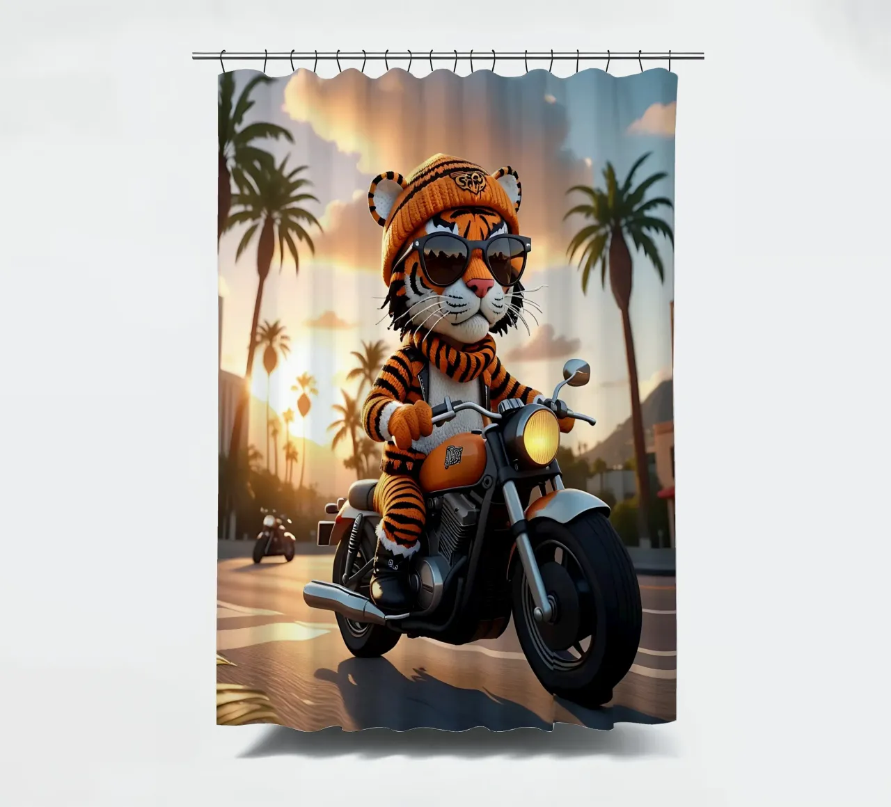Stile_tigre_A_2 tenda da doccia da Tierisch bunt by LK