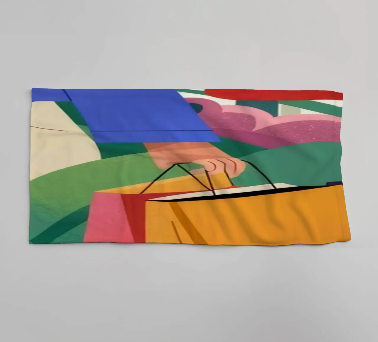 Bruisend winkelen badhanddoek van Prism Palette