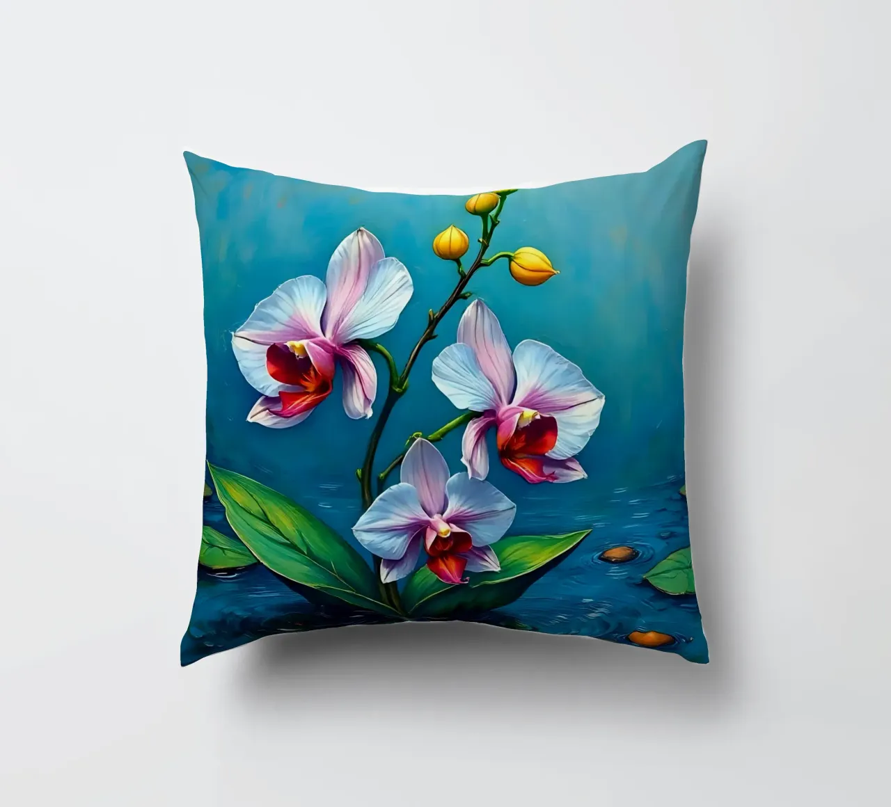 Stile_orchidea_B_1 cuscino da Farb- und Blütenzauber by LK