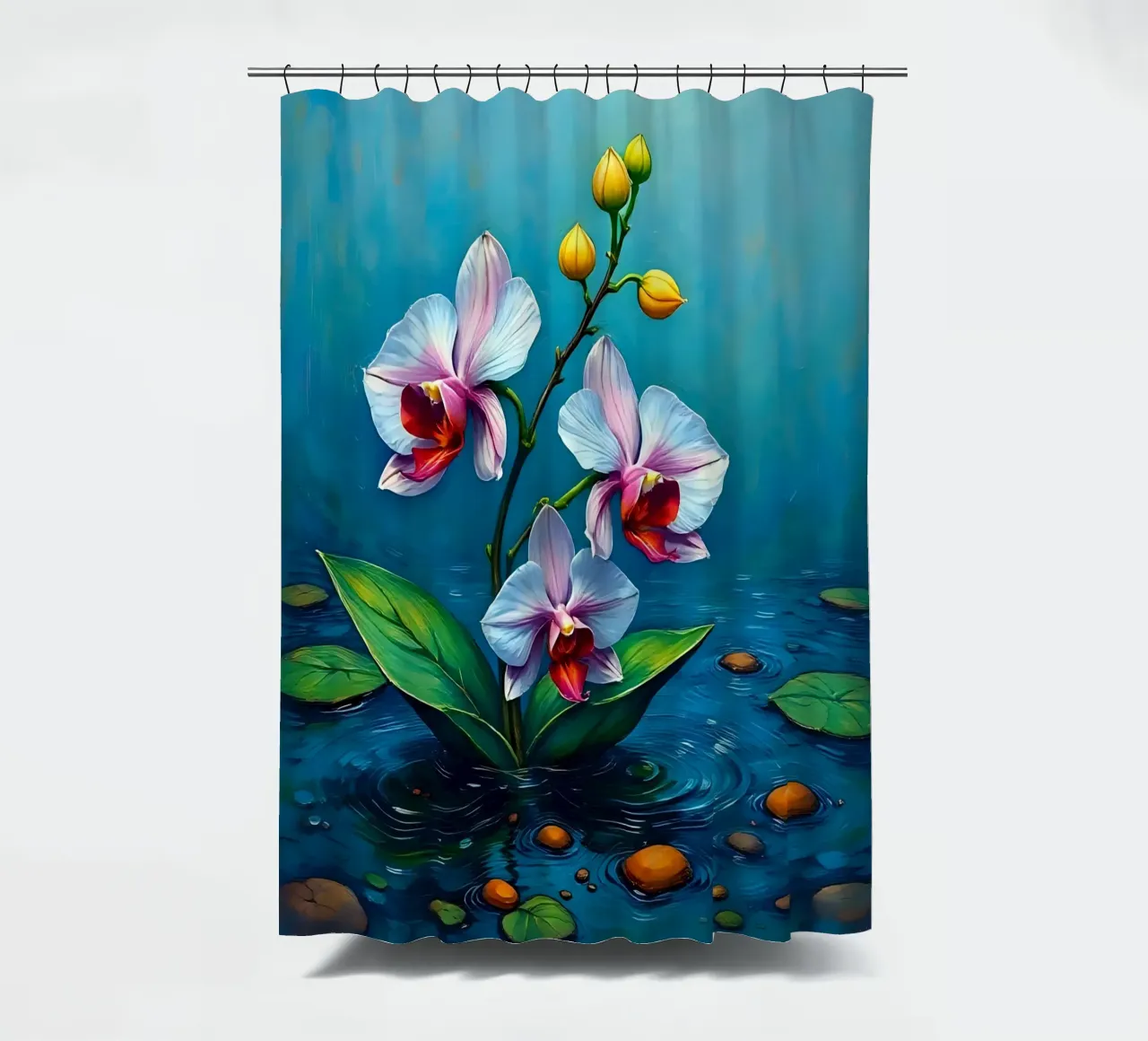 Stile_orchidea_B_1 tenda da doccia da Farb- und Blütenzauber by LK