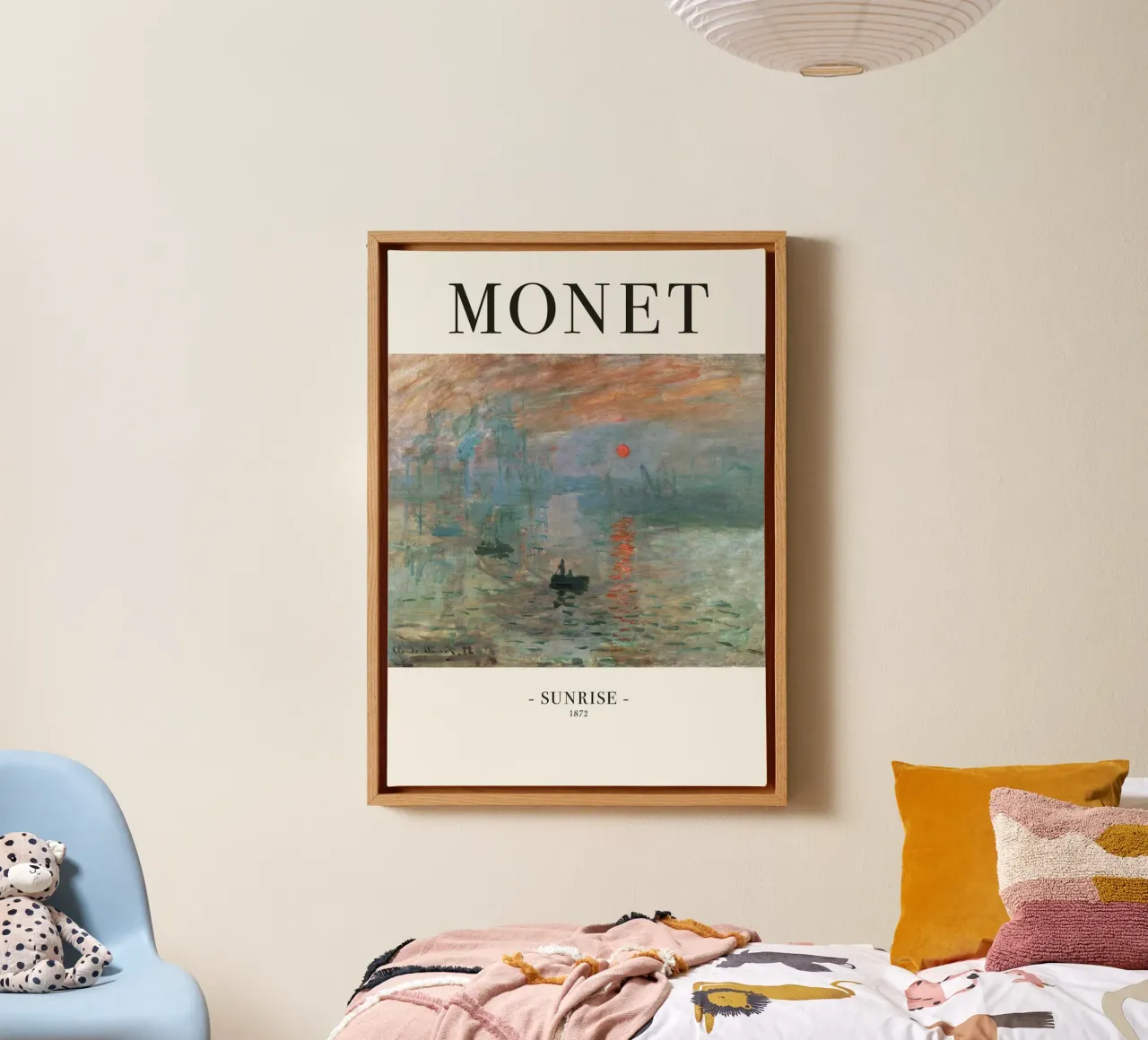 Monet - Sunrise canvas by Trending Art Company