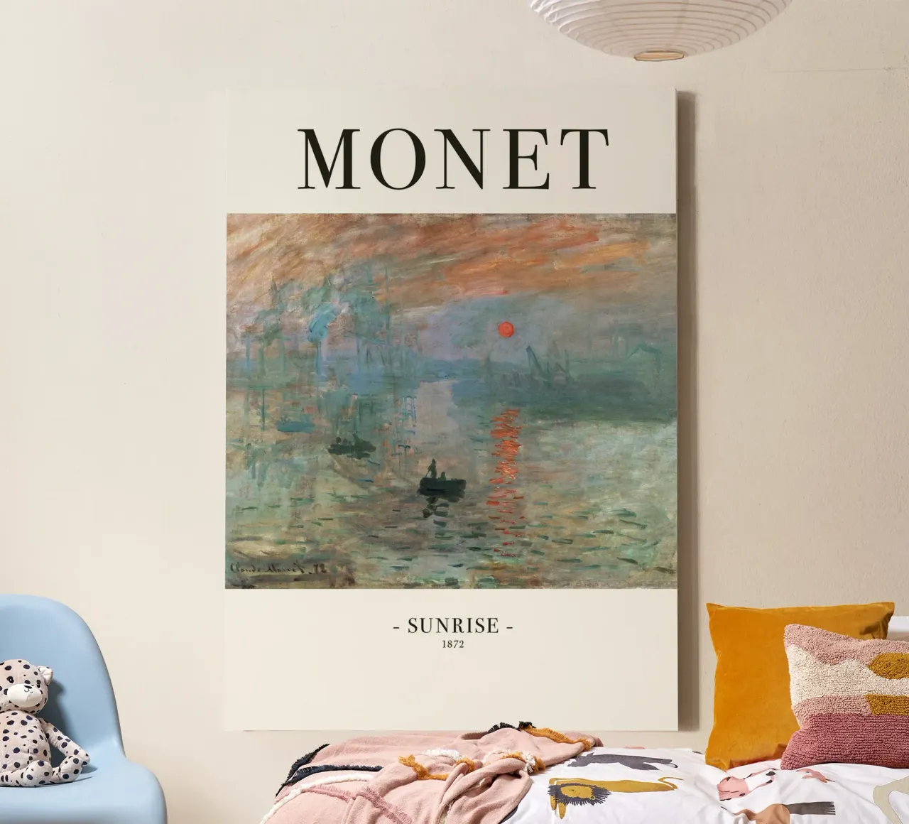 Monet - Sunrise canvas by Trending Art Company