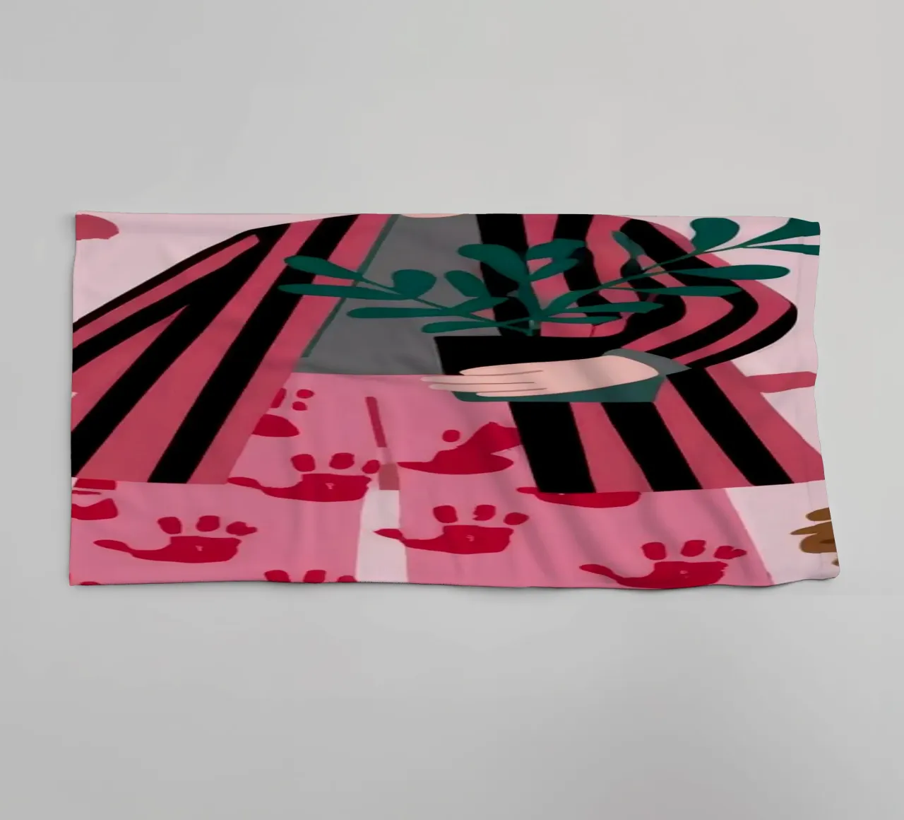Déclaration de mode audacieuse serviette de bain de Prism Palette