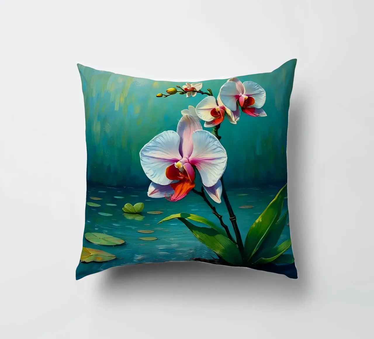 Stile_orchidea_B_2 cuscino da Farb- und Blütenzauber by LK