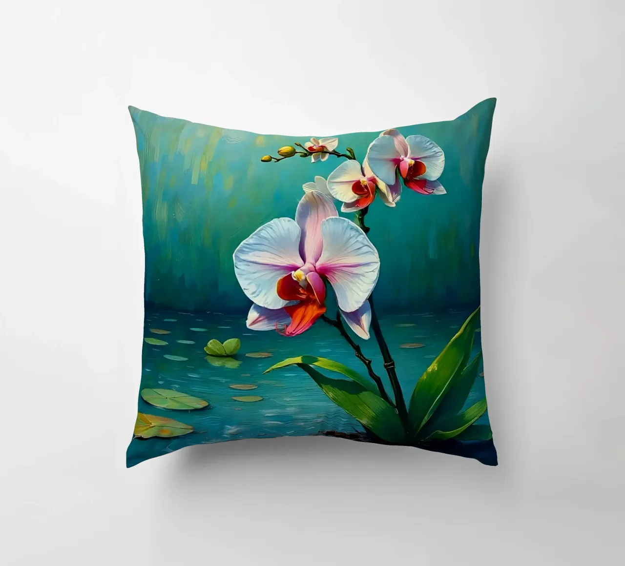 Stile_orchidea_B_2 cuscino da Farb- und Blütenzauber by LK