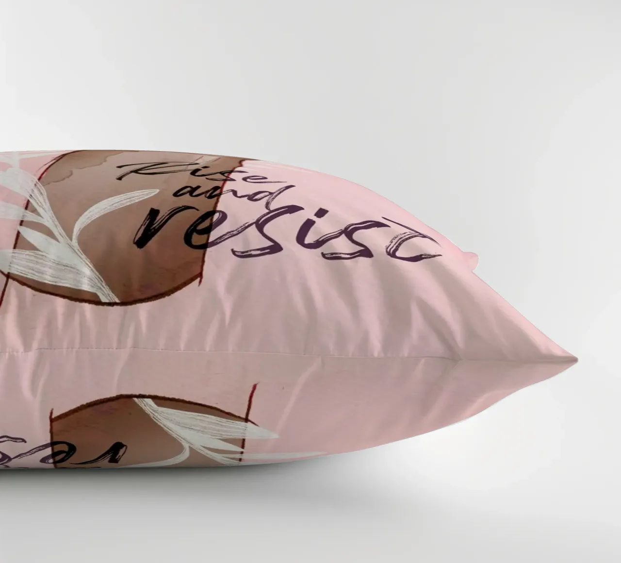 Rise and Resist decorative cushion by Ina Stanimirova