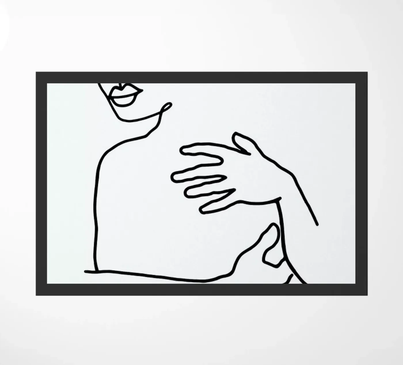 Hug doormat by Ninhol