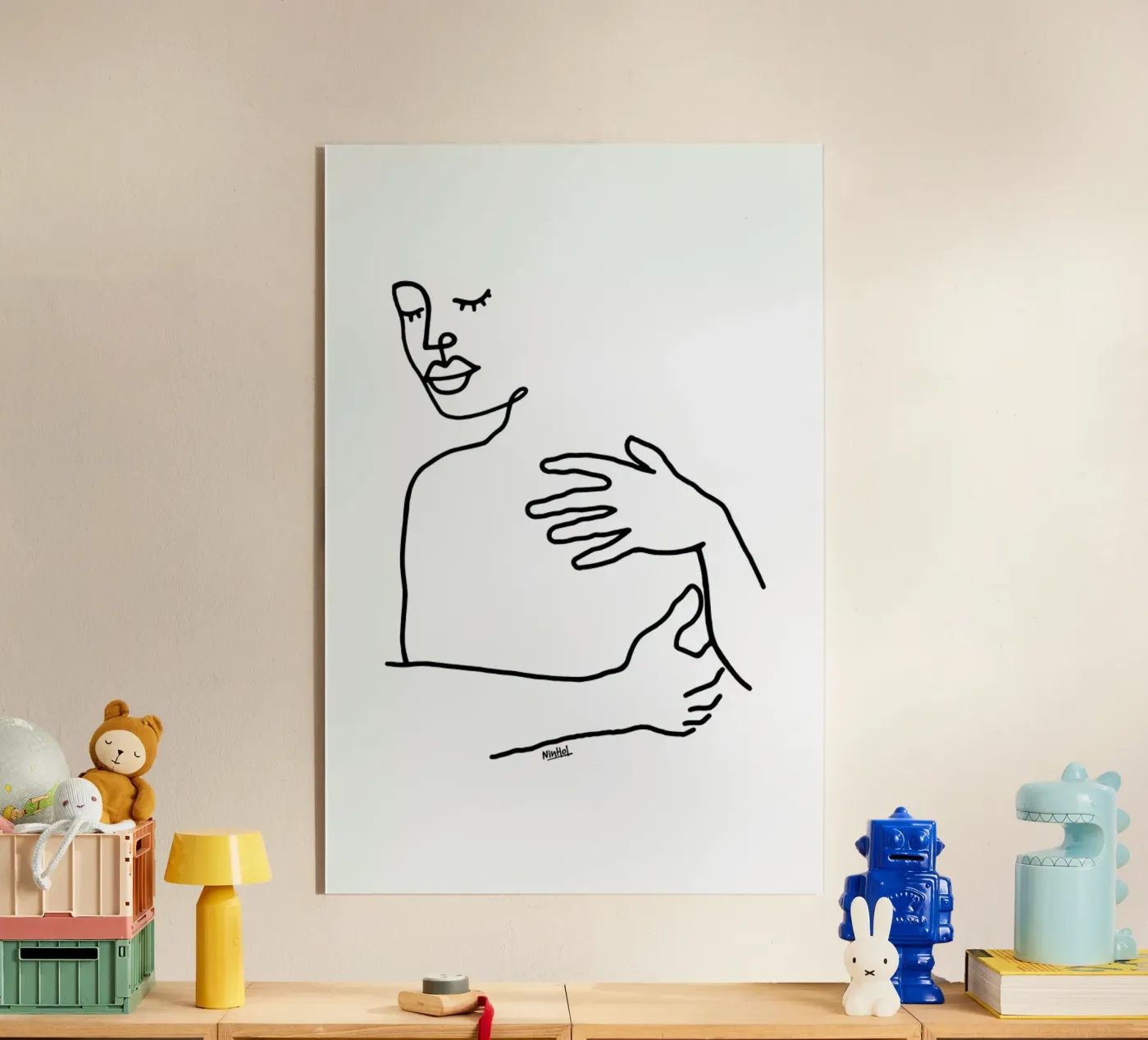 Hug plexiglas de Ninhol